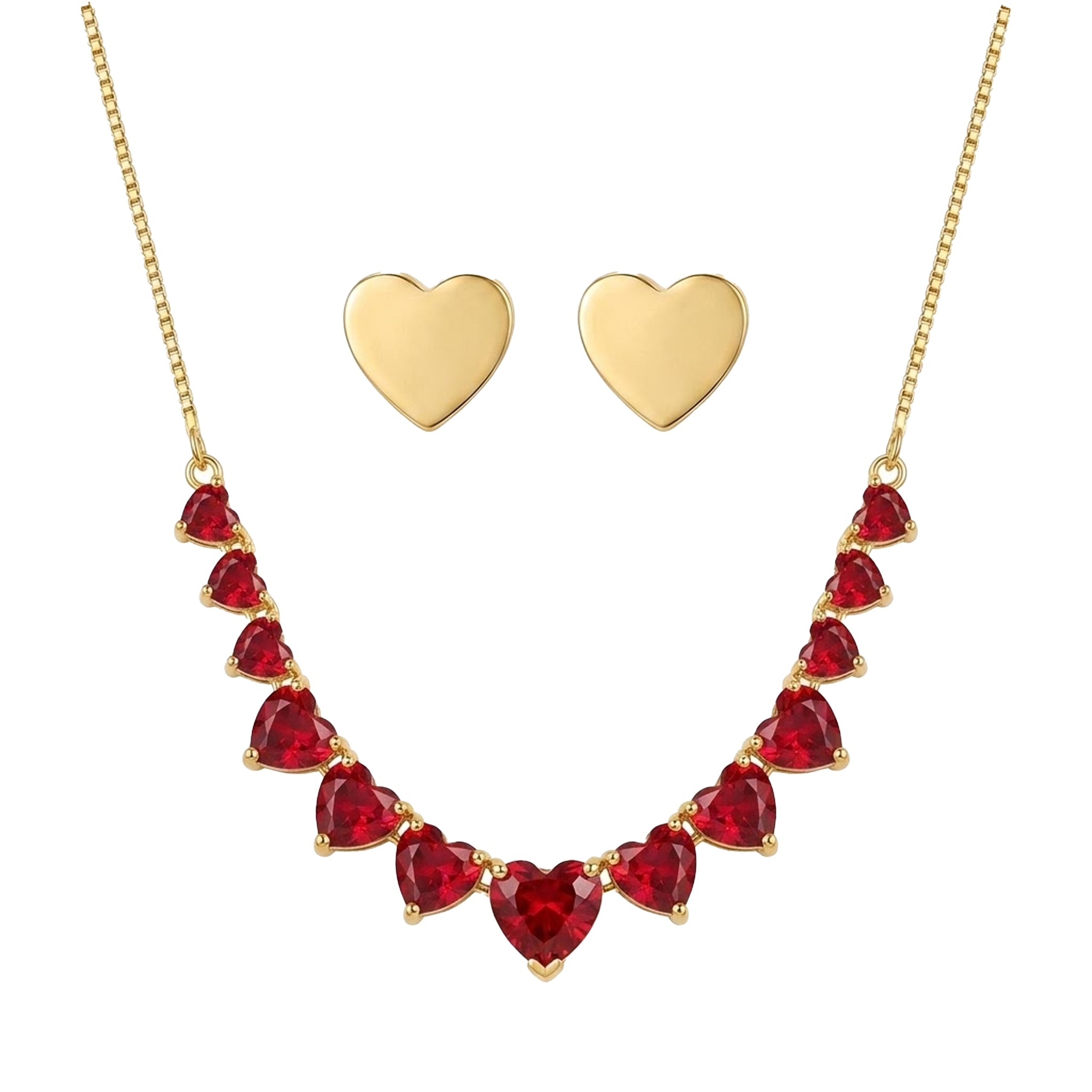Juego collar con aretes