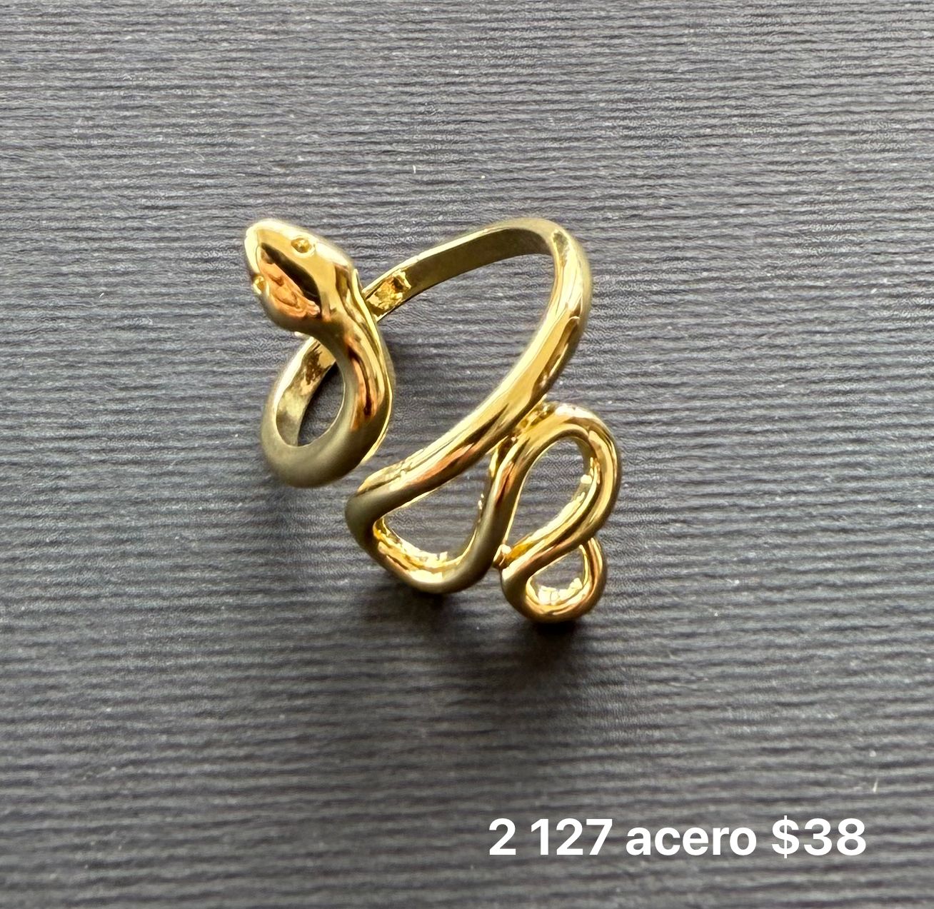 Anillo acero ajustable