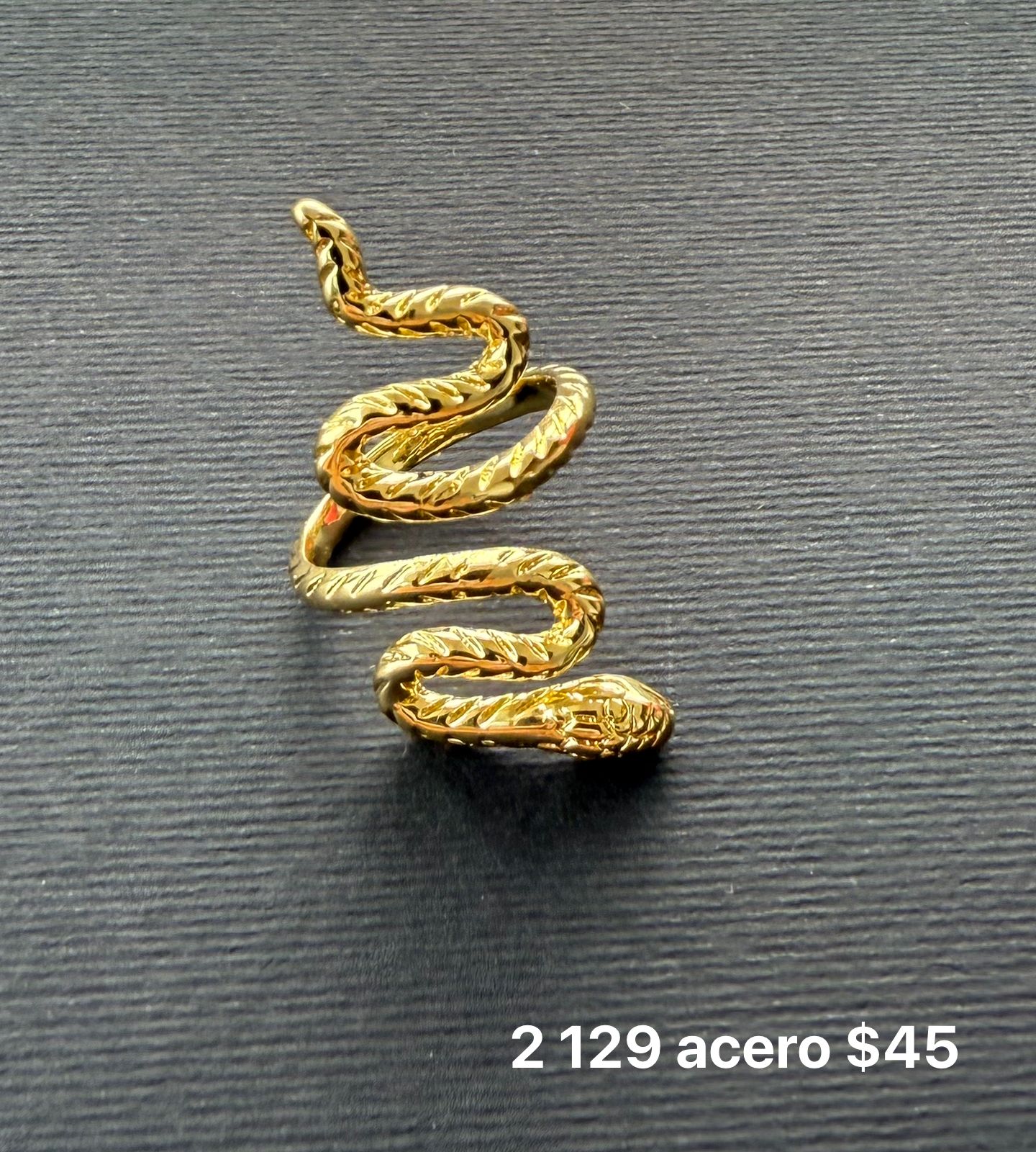 Anillo acero ajustable