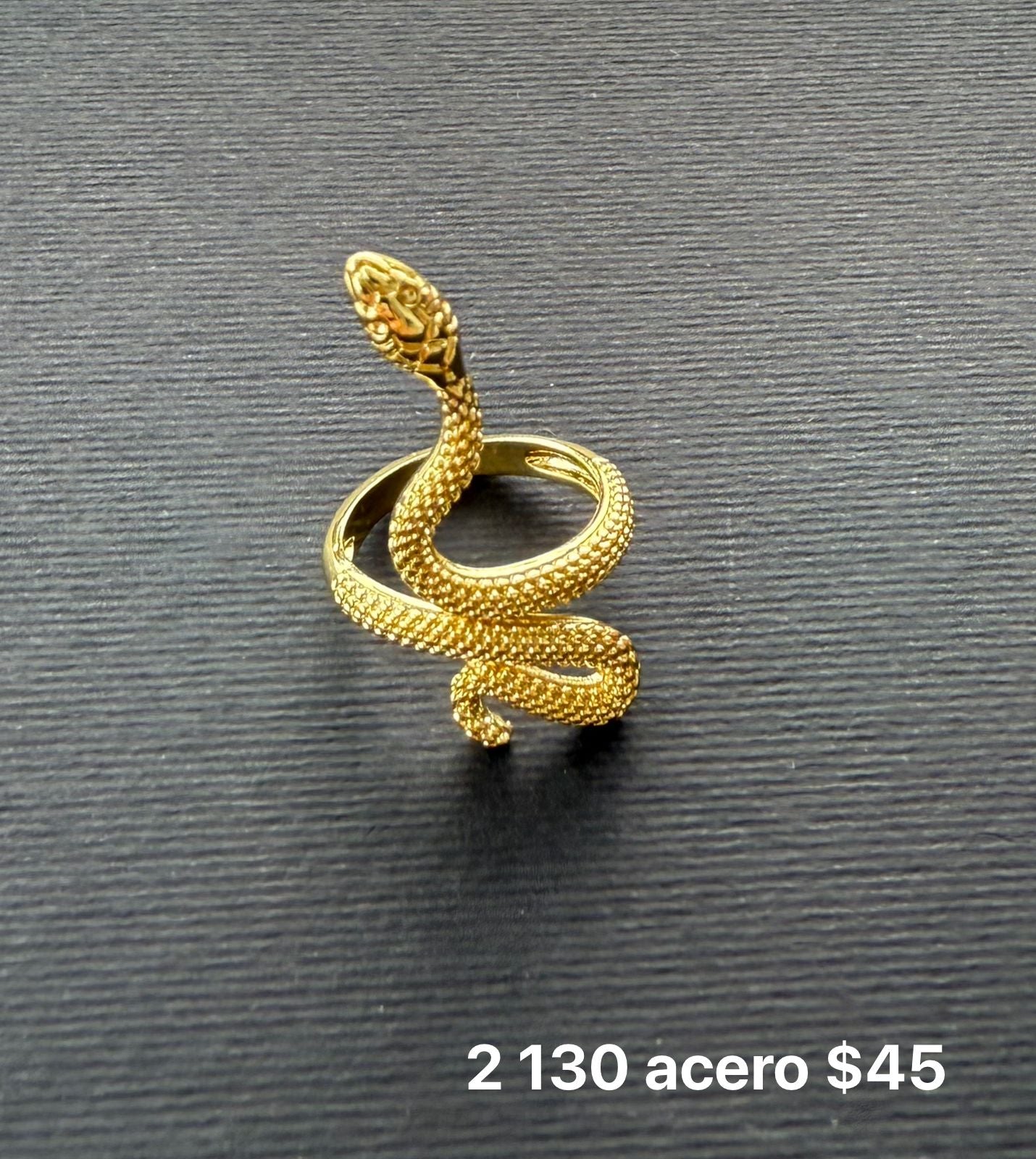 Anillo acero ajustable