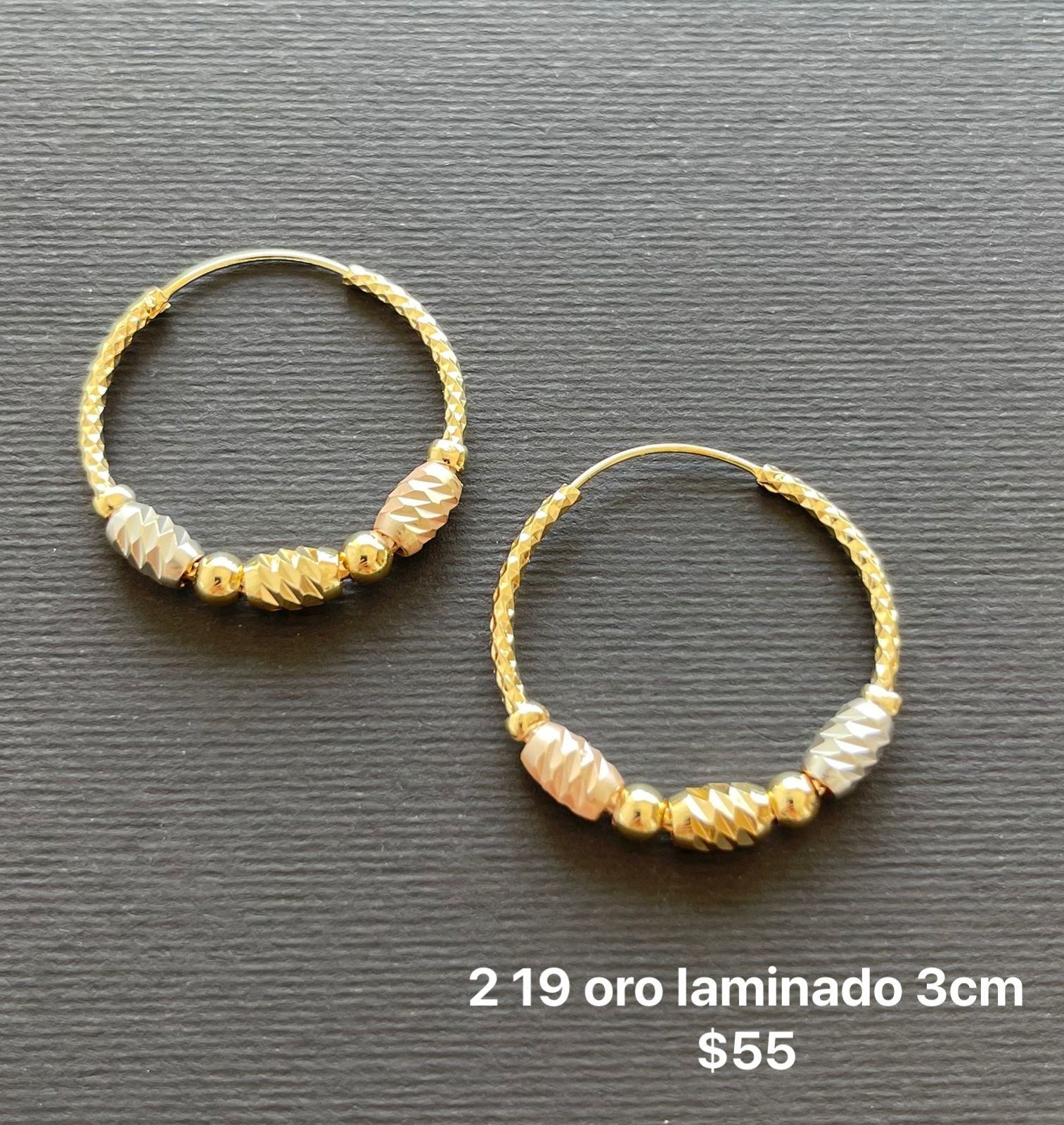 Arracdas oro laminado