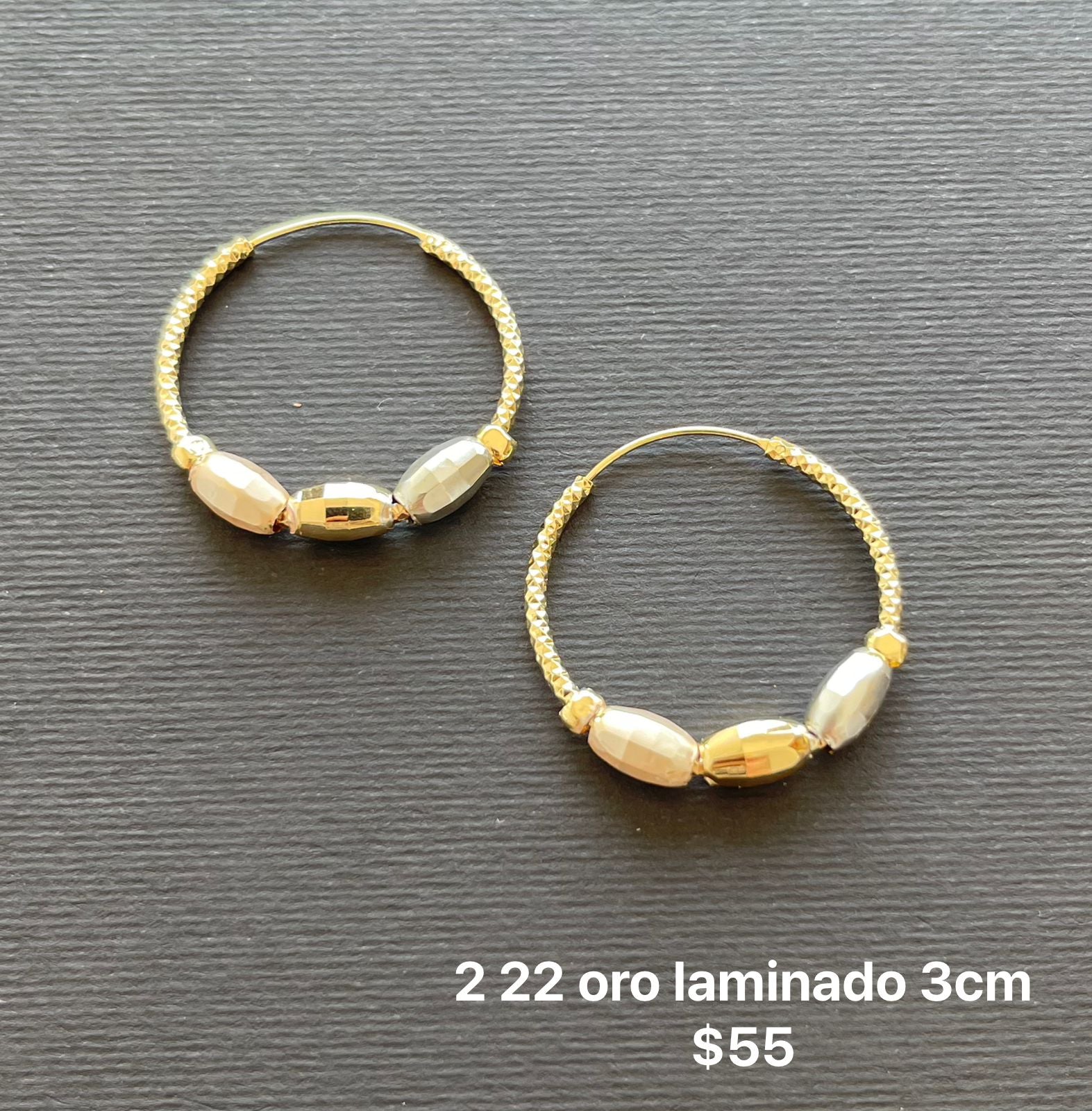 Arracdas oro laminado