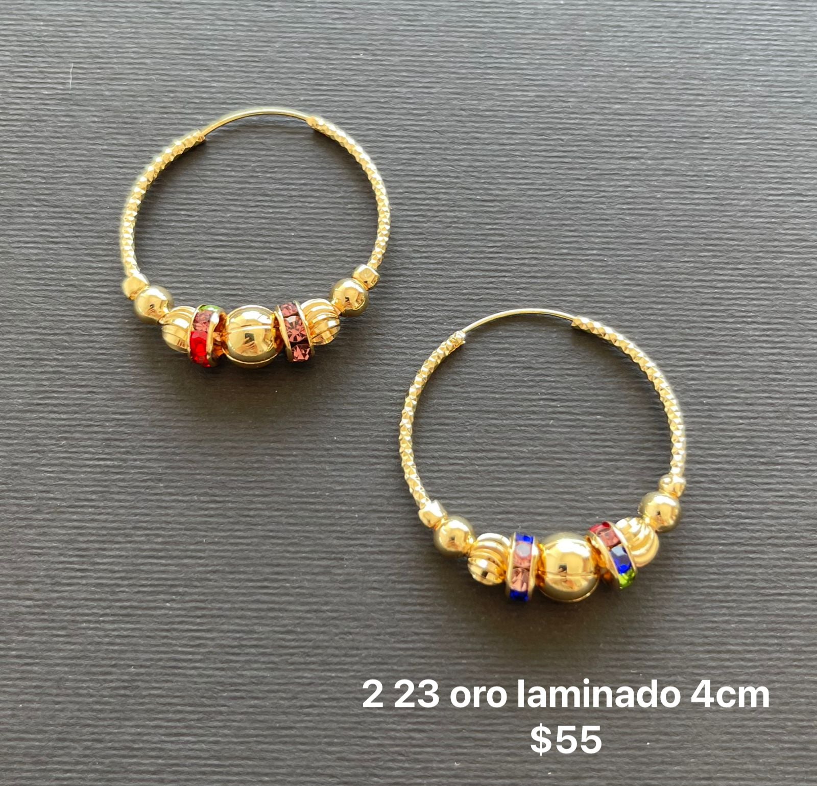 Arracdas oro laminado