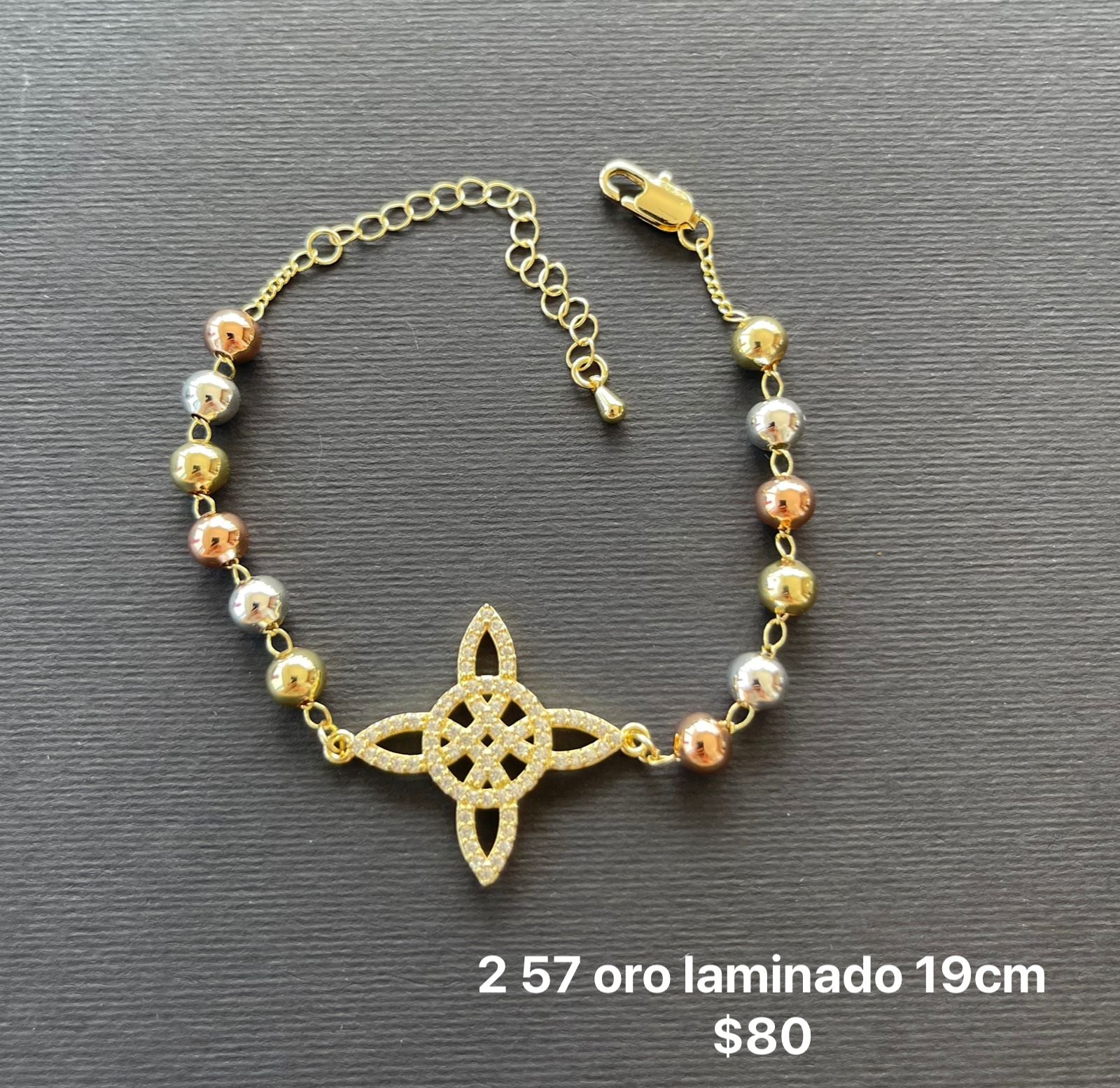 Pulsera oro laminado