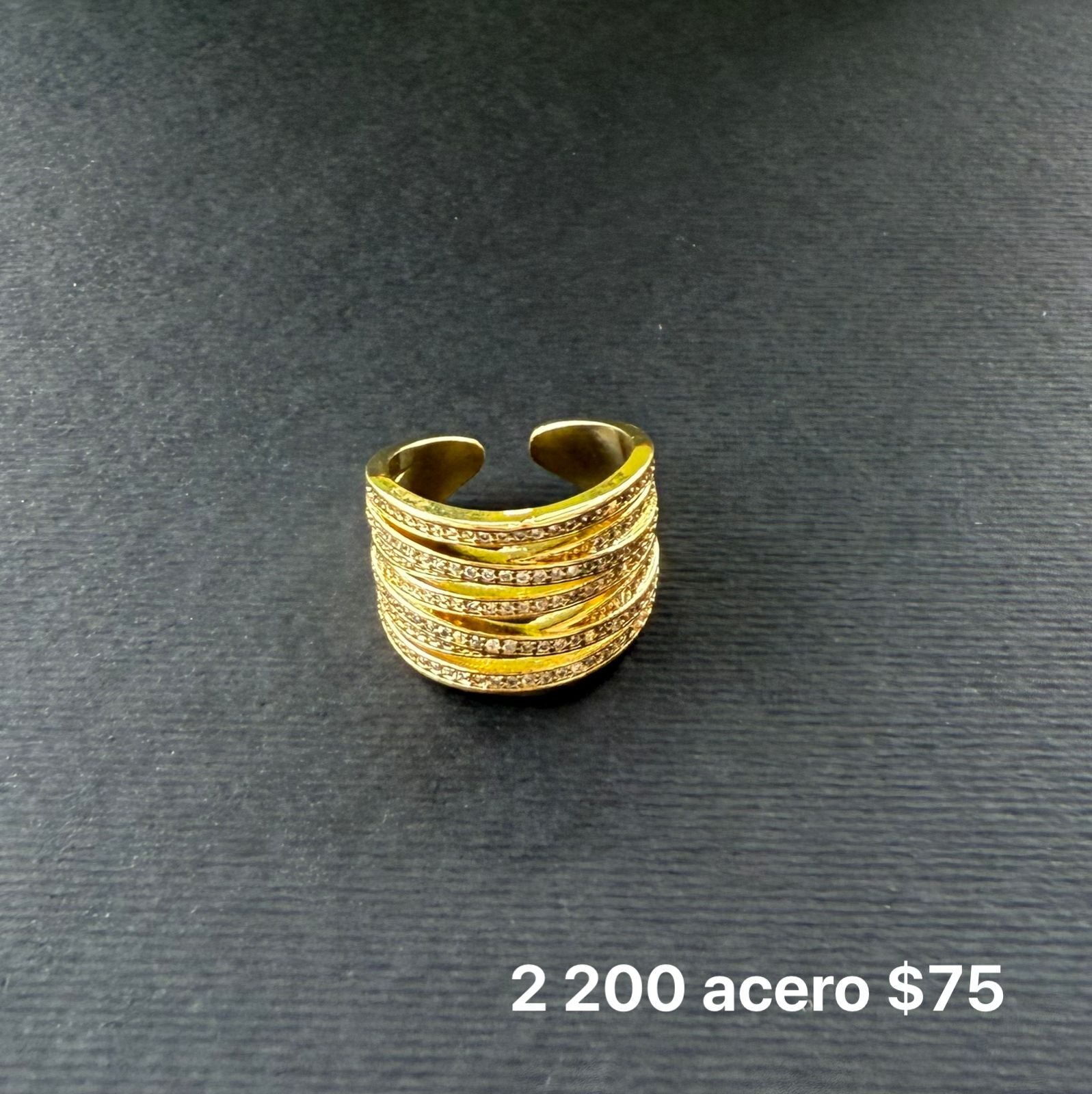 Anillo acero