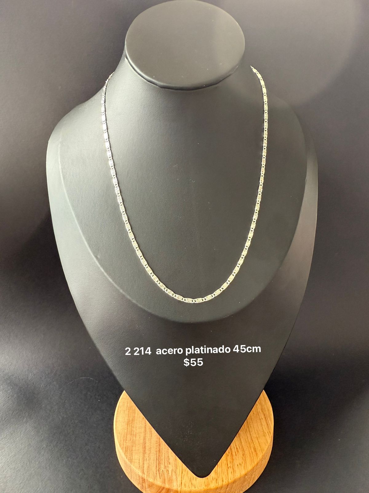 cadena acero platinado