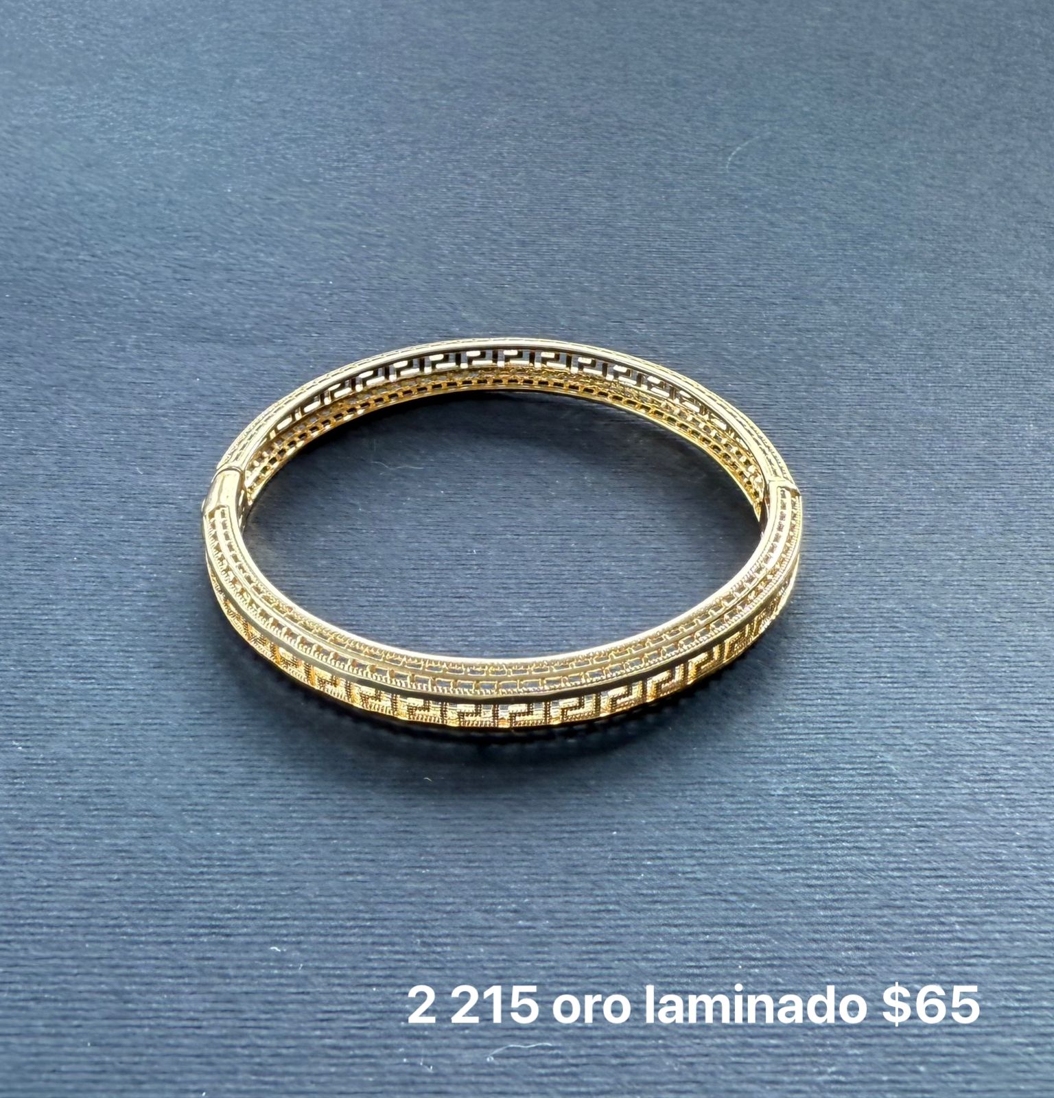Brazalete oro laminado