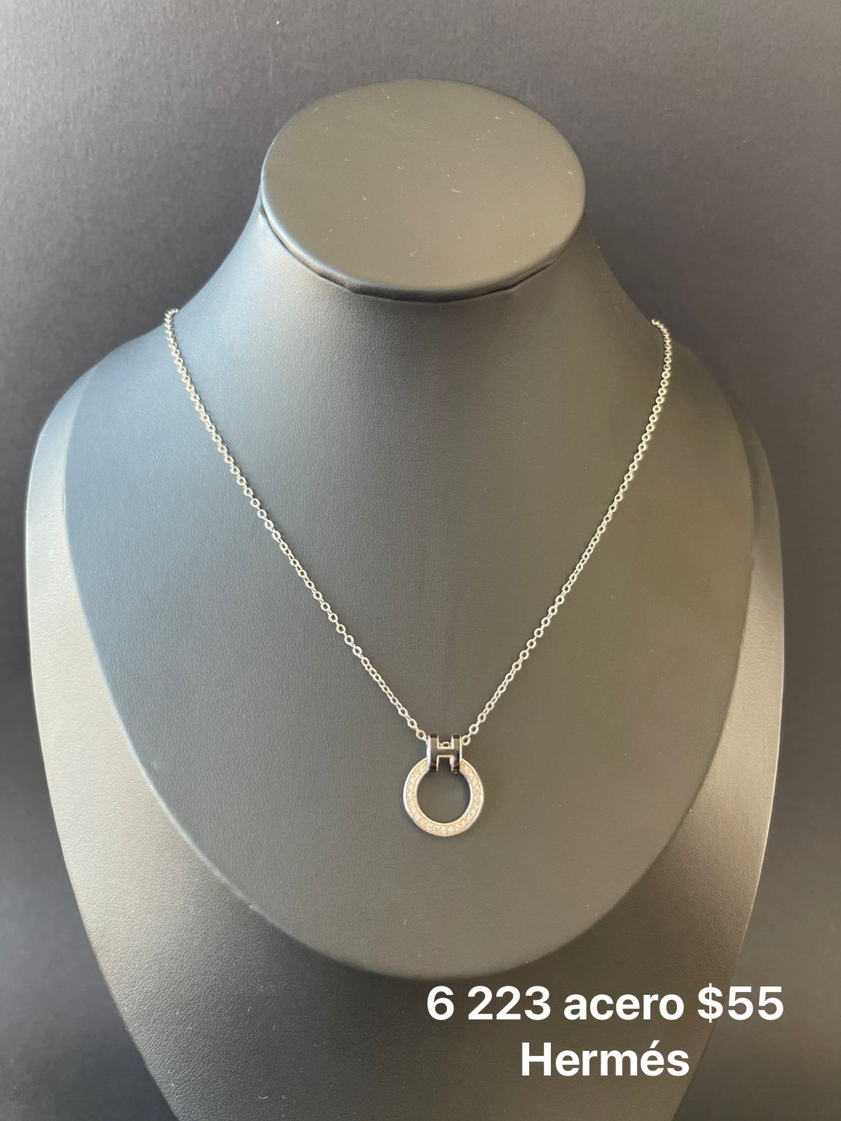 Collar acero Hermes