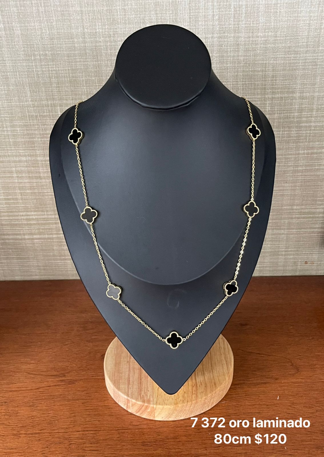 Collar Van Cleef oro laminado