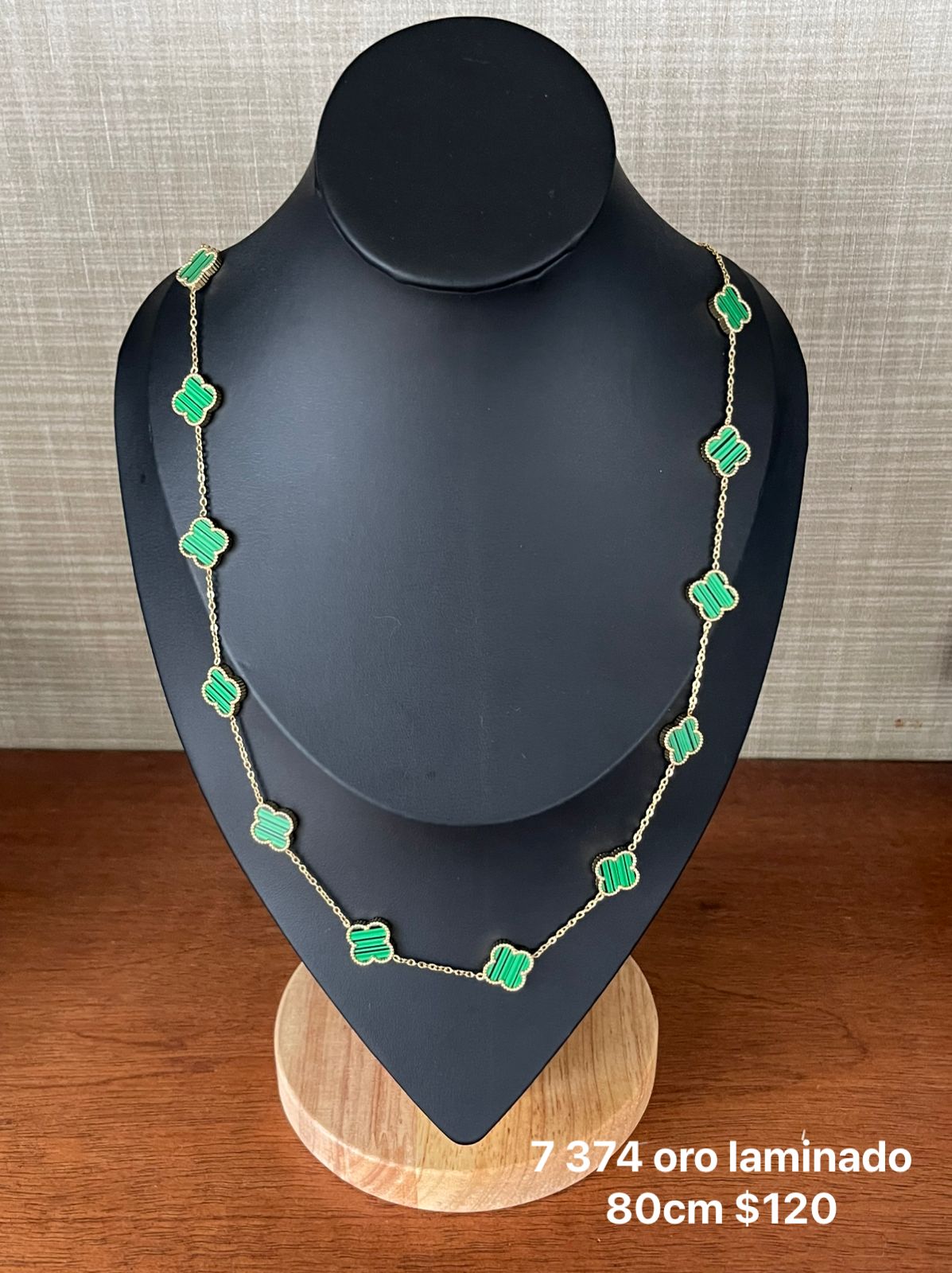 Collar Van Cleef oro laminado