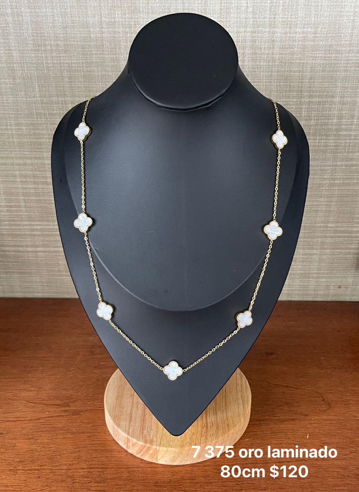 Collar Van Cleef oro laminado