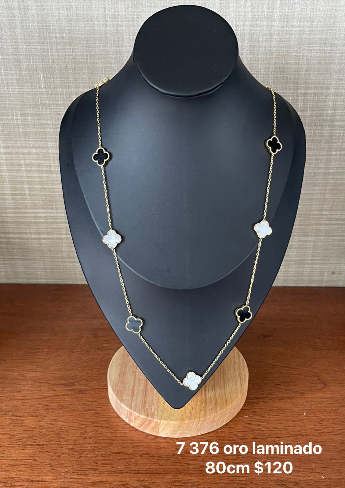 Collar Van Cleef oro laminado