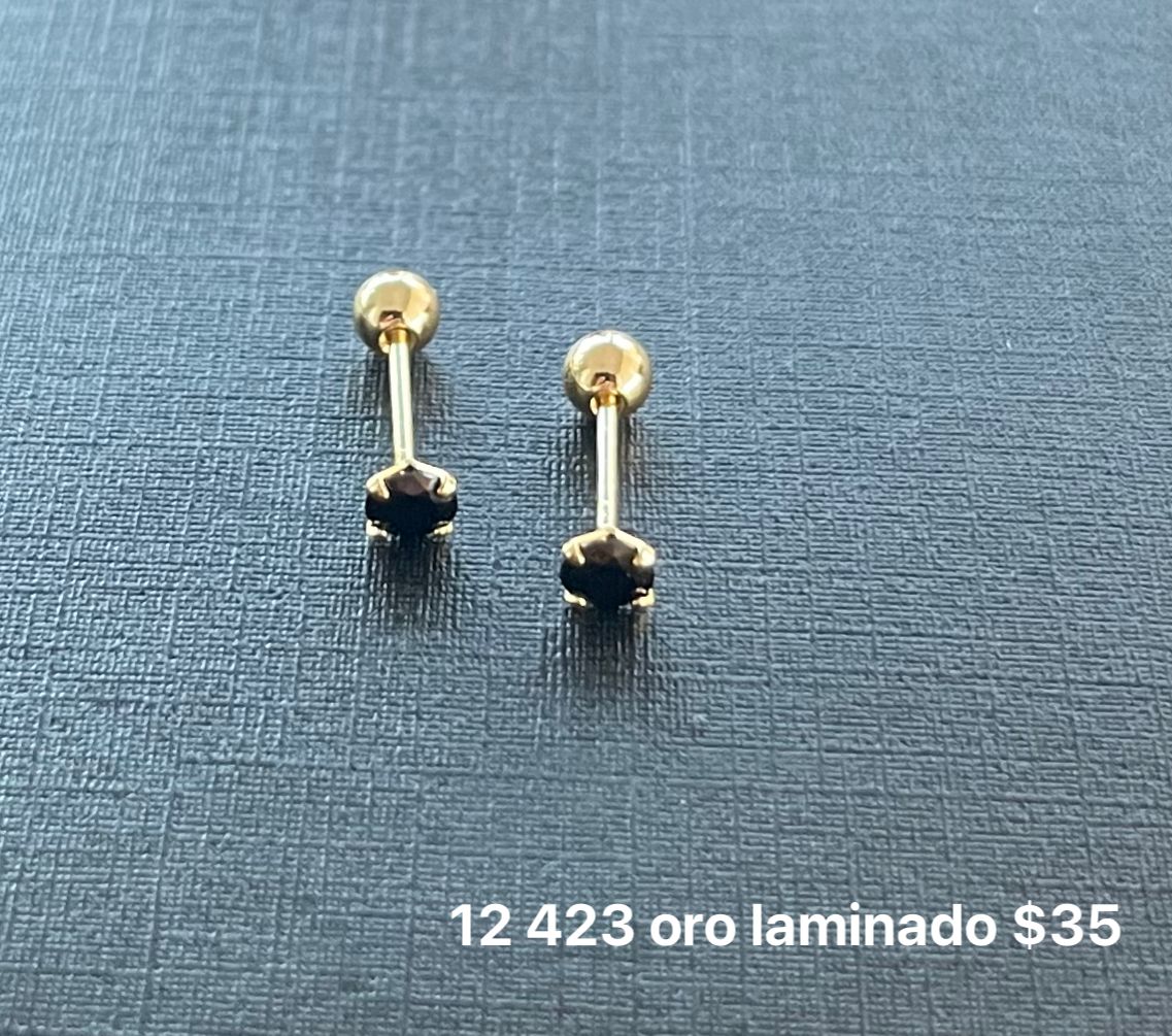 Broquel oro laminado y zirconia