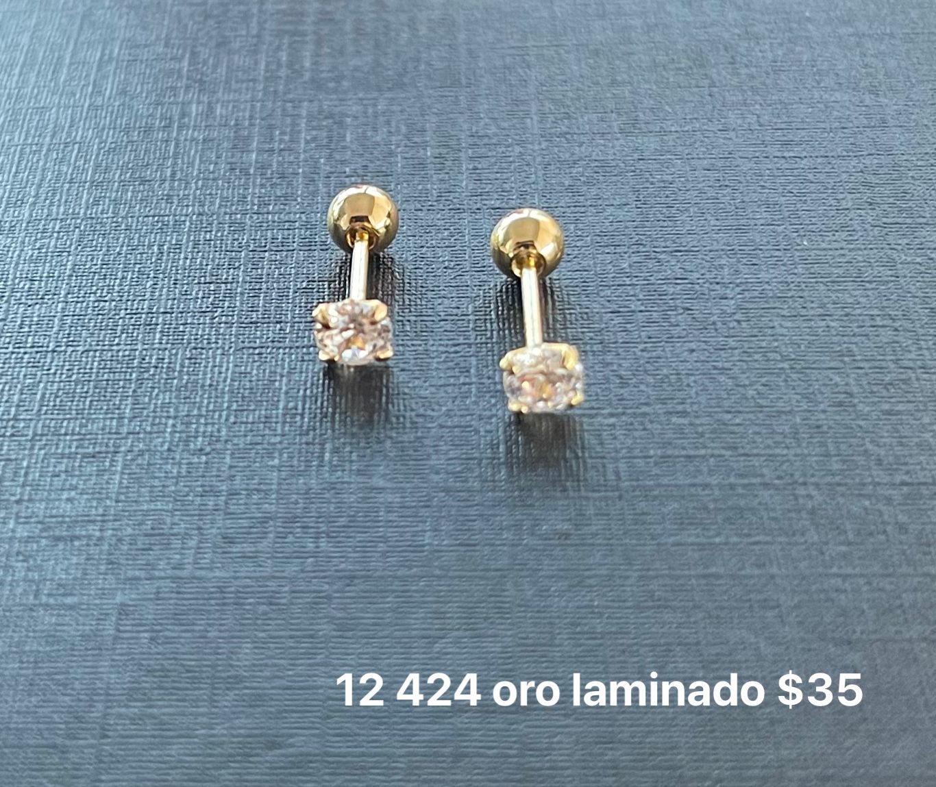 Broquel oro laminado y zirconia