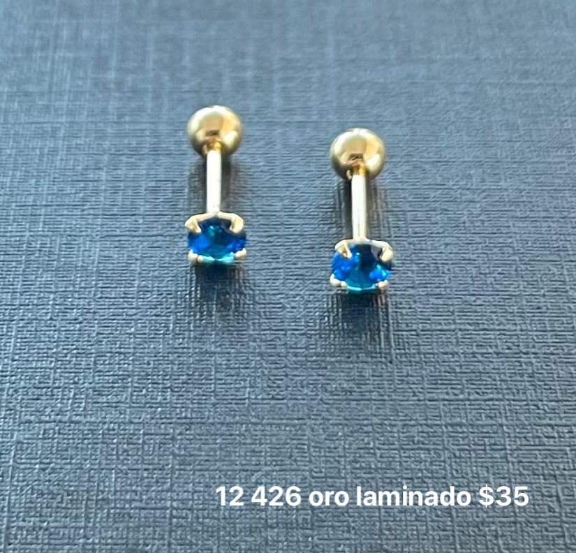 Broquel oro laminado y zirconia
