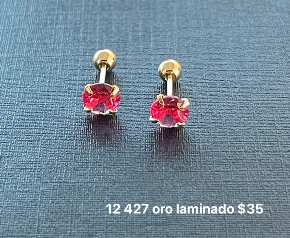 Broquel oro laminado y zirconia