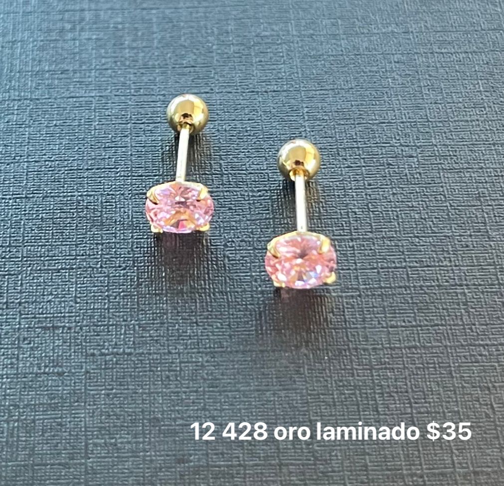 Broquel oro laminado y zirconia