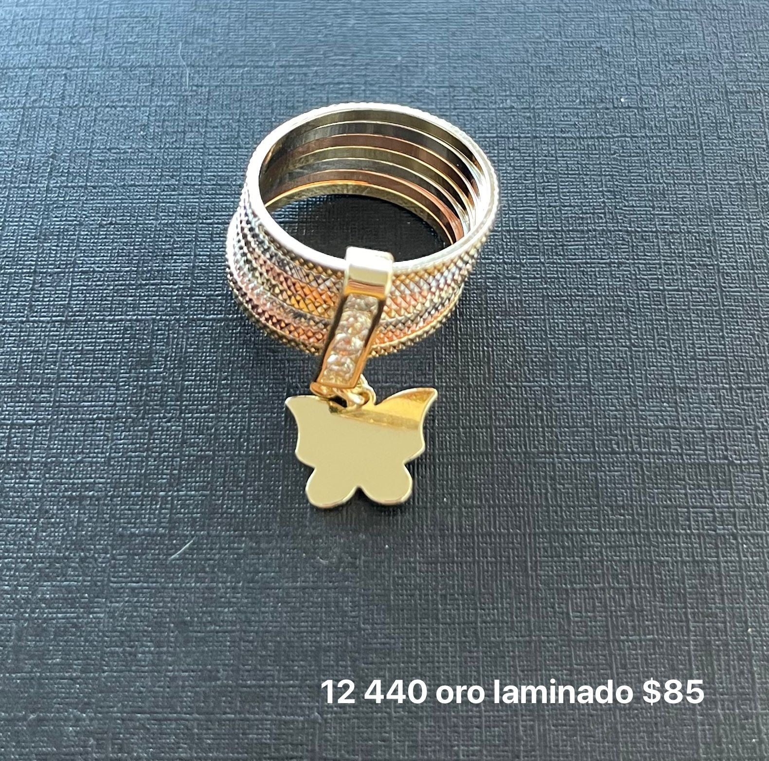 Anillo semanario oro laminado