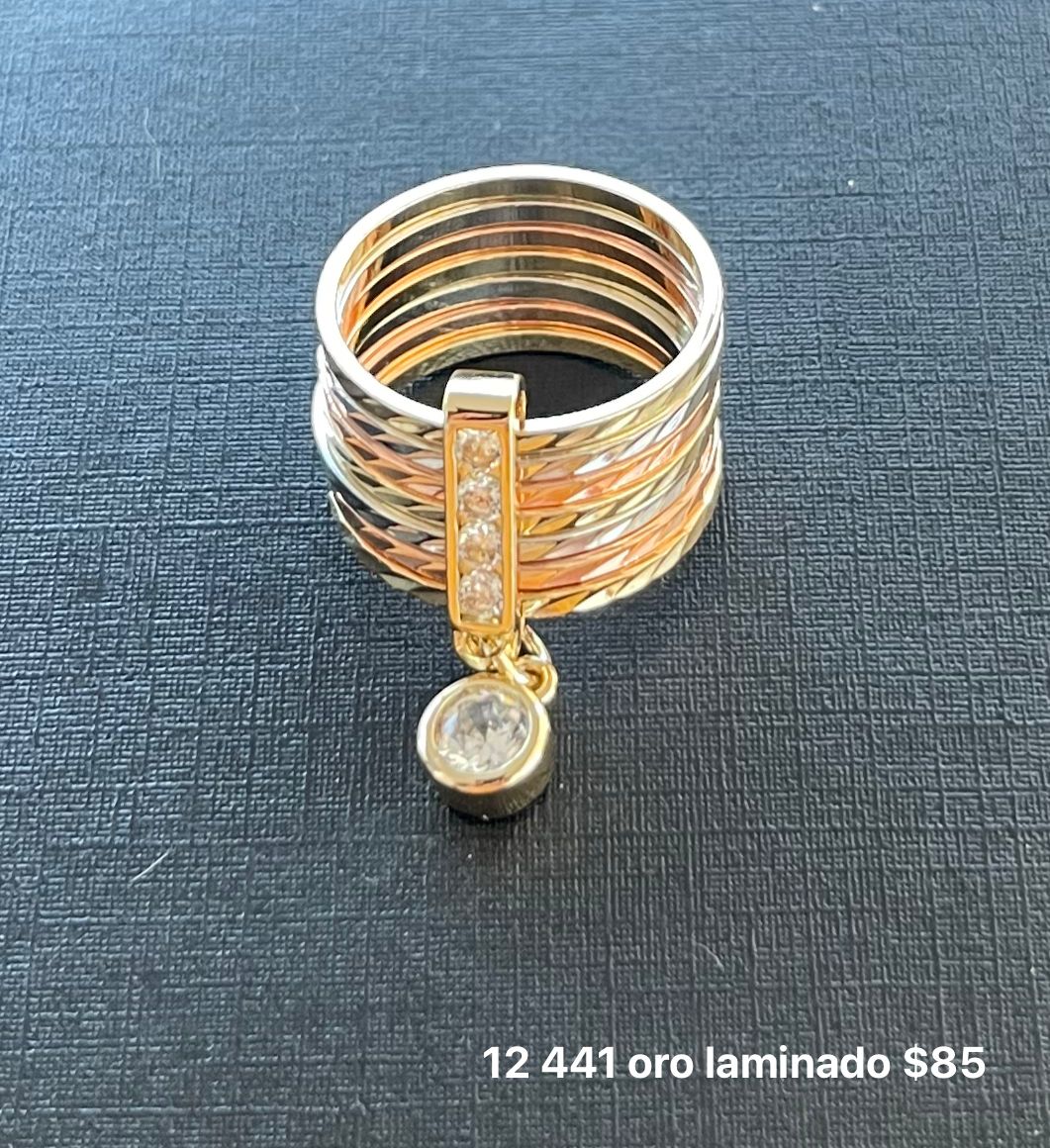 Anillo semanario oro laminado