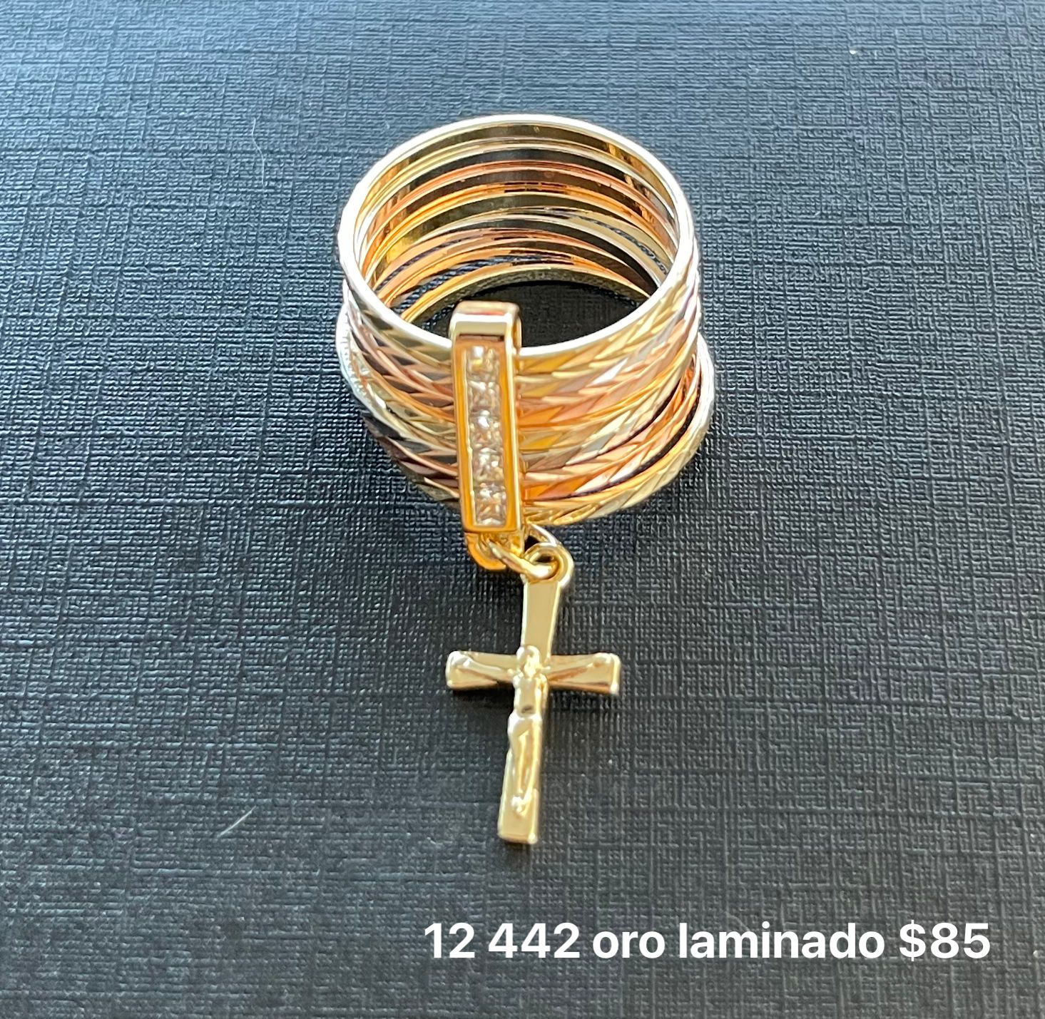Anillo semanario oro laminado