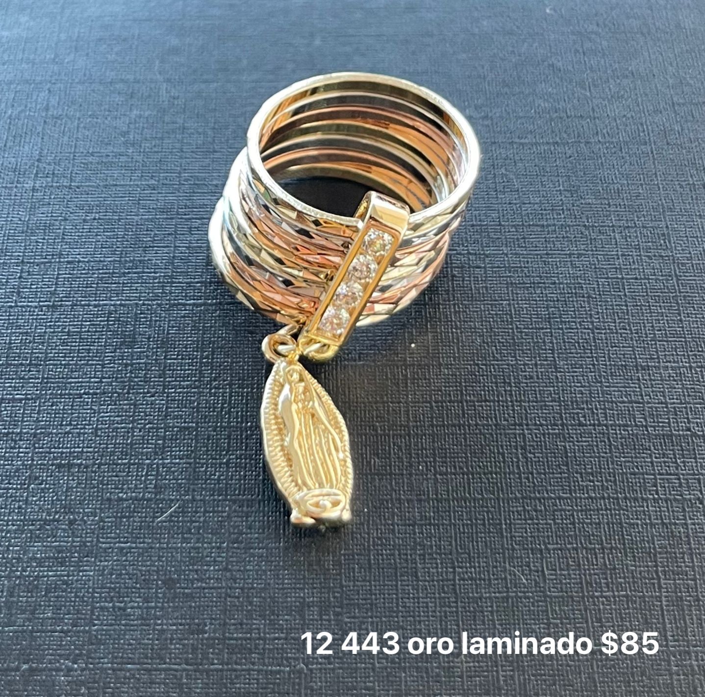 Anillo semanario oro laminado