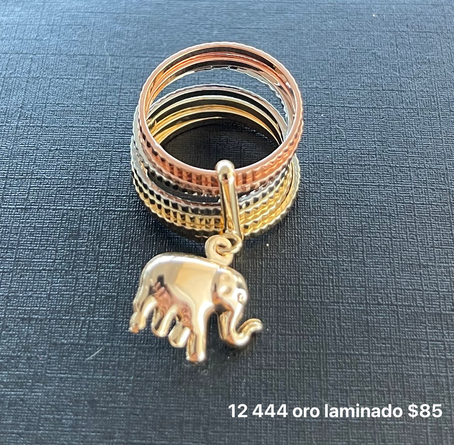 Anillo semanario oro laminado