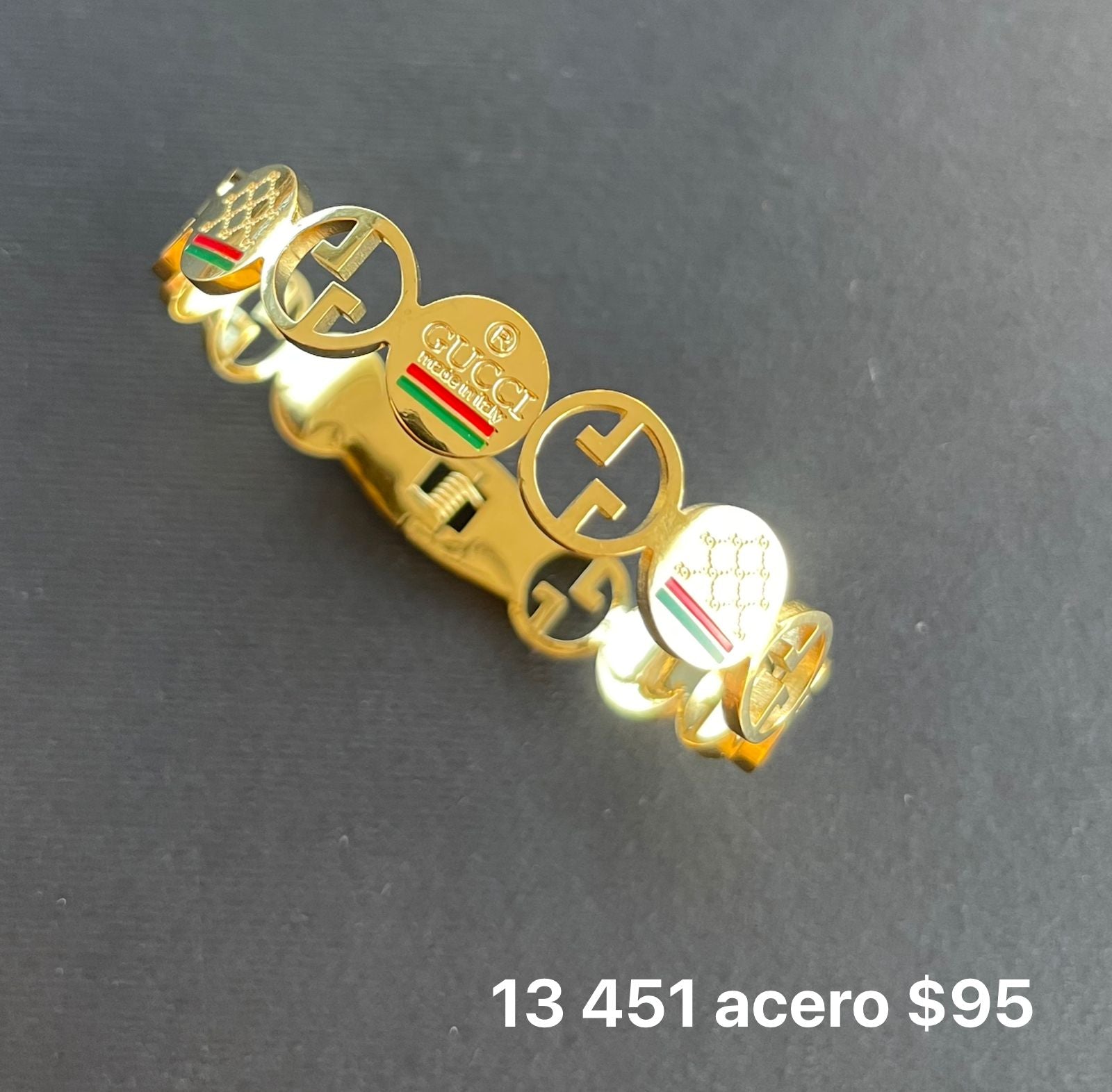 Brazlete acero inspirado en marcas