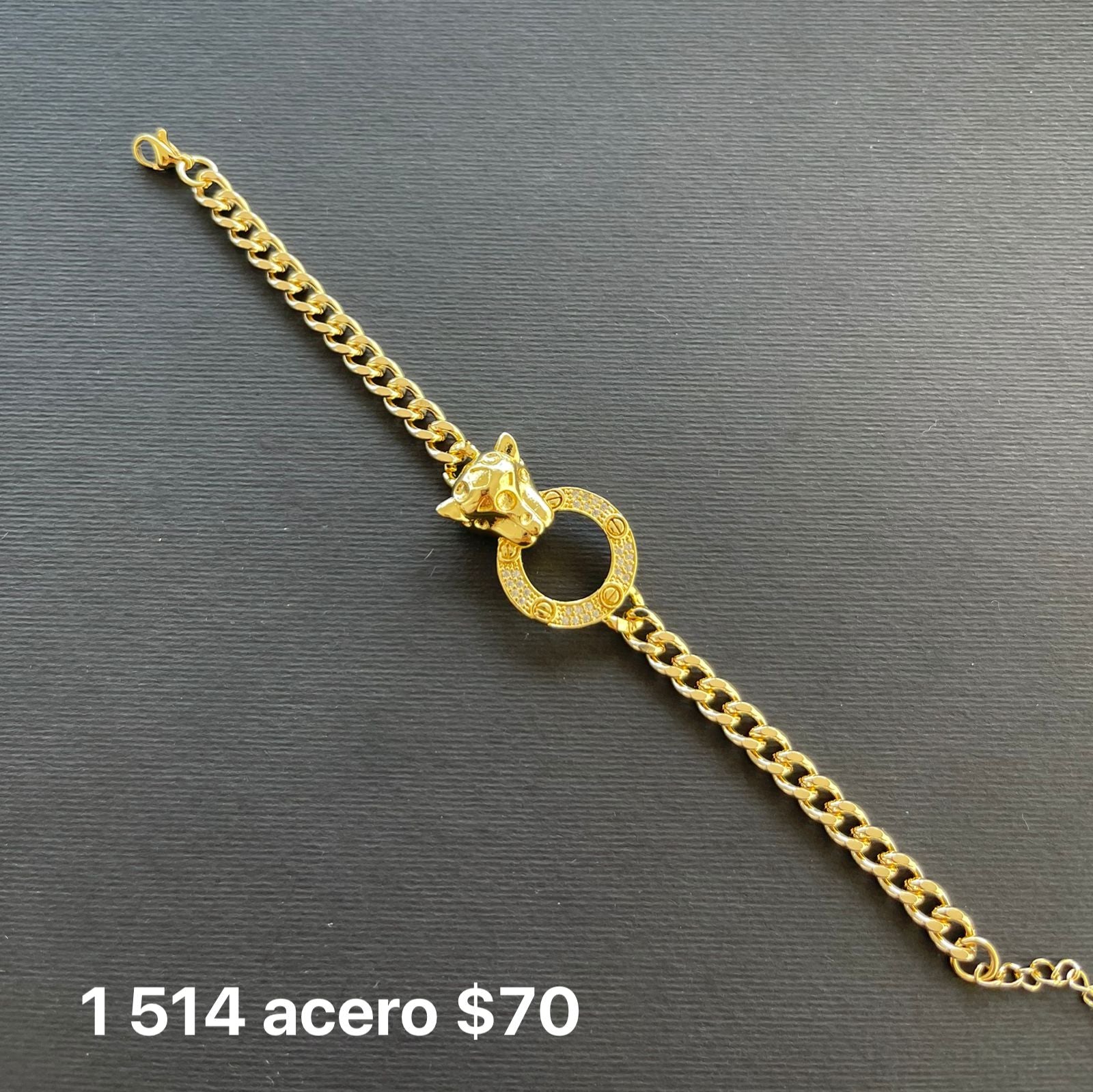 Pulsera acero tipo Cartier