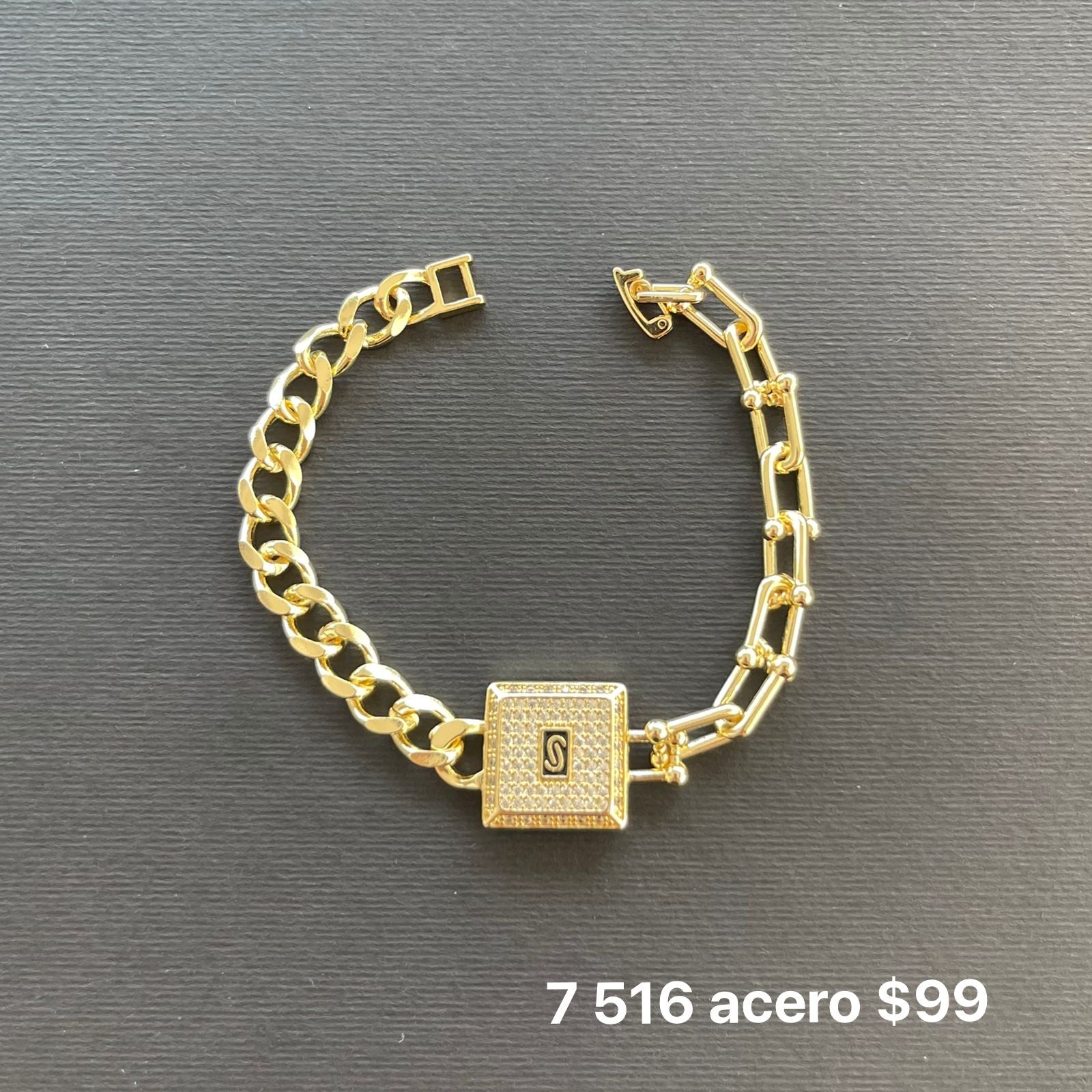 Pulsera acero Inpirada