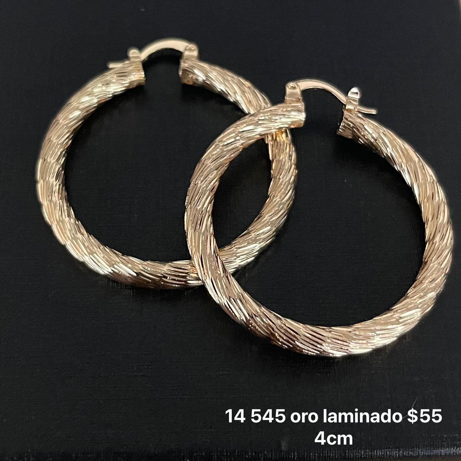 Arracadas oro laminado