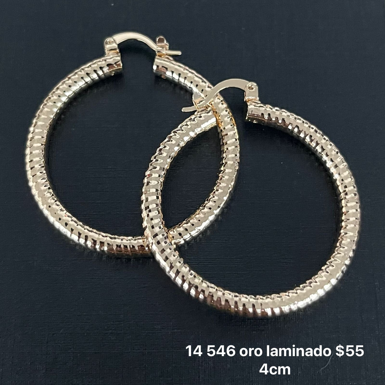 Arracadas oro laminado