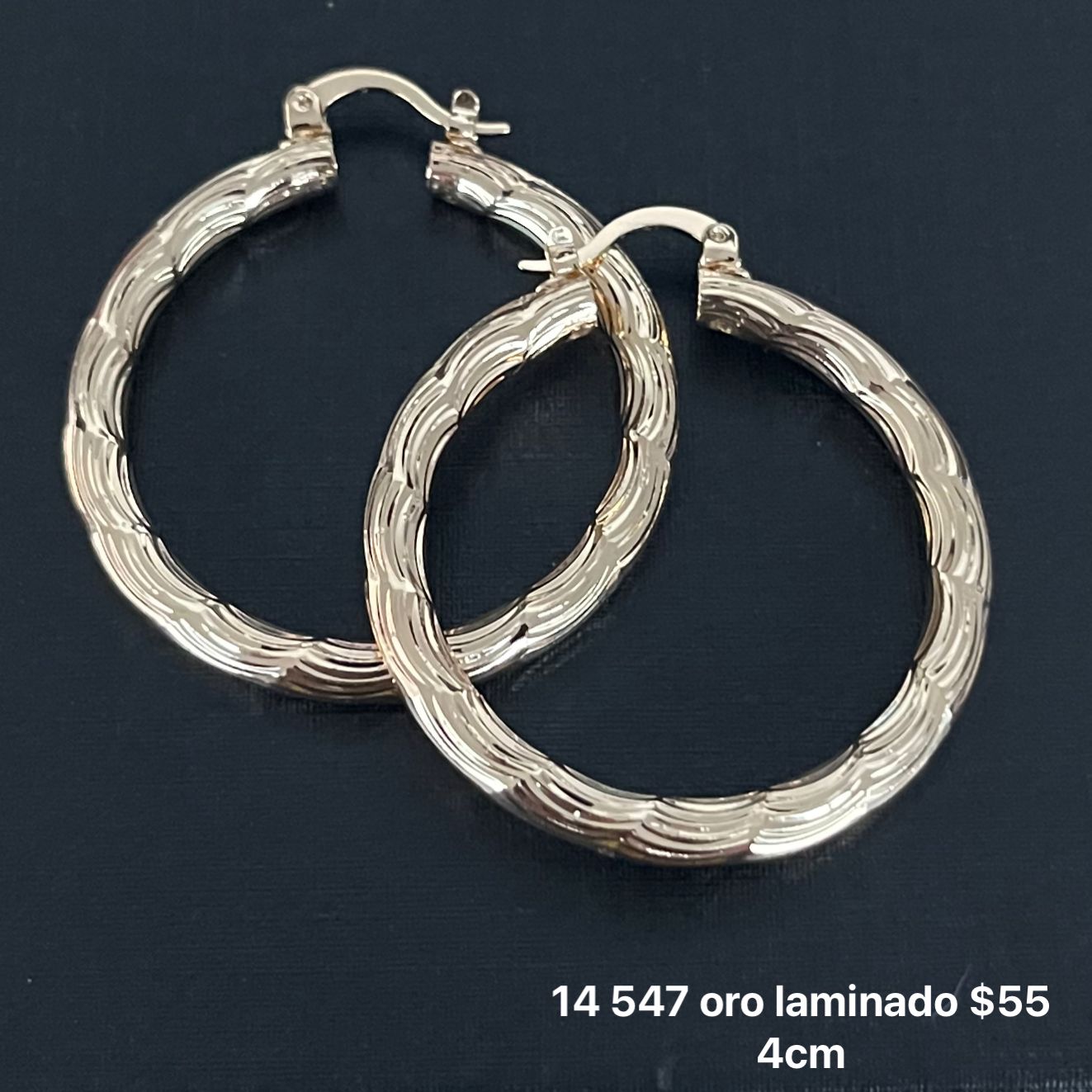 Arracadas oro laminado