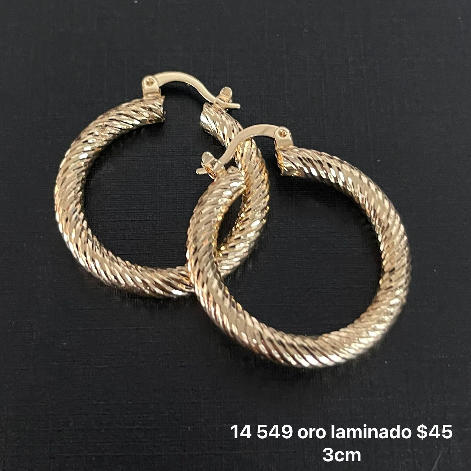 Arracadas oro laminado