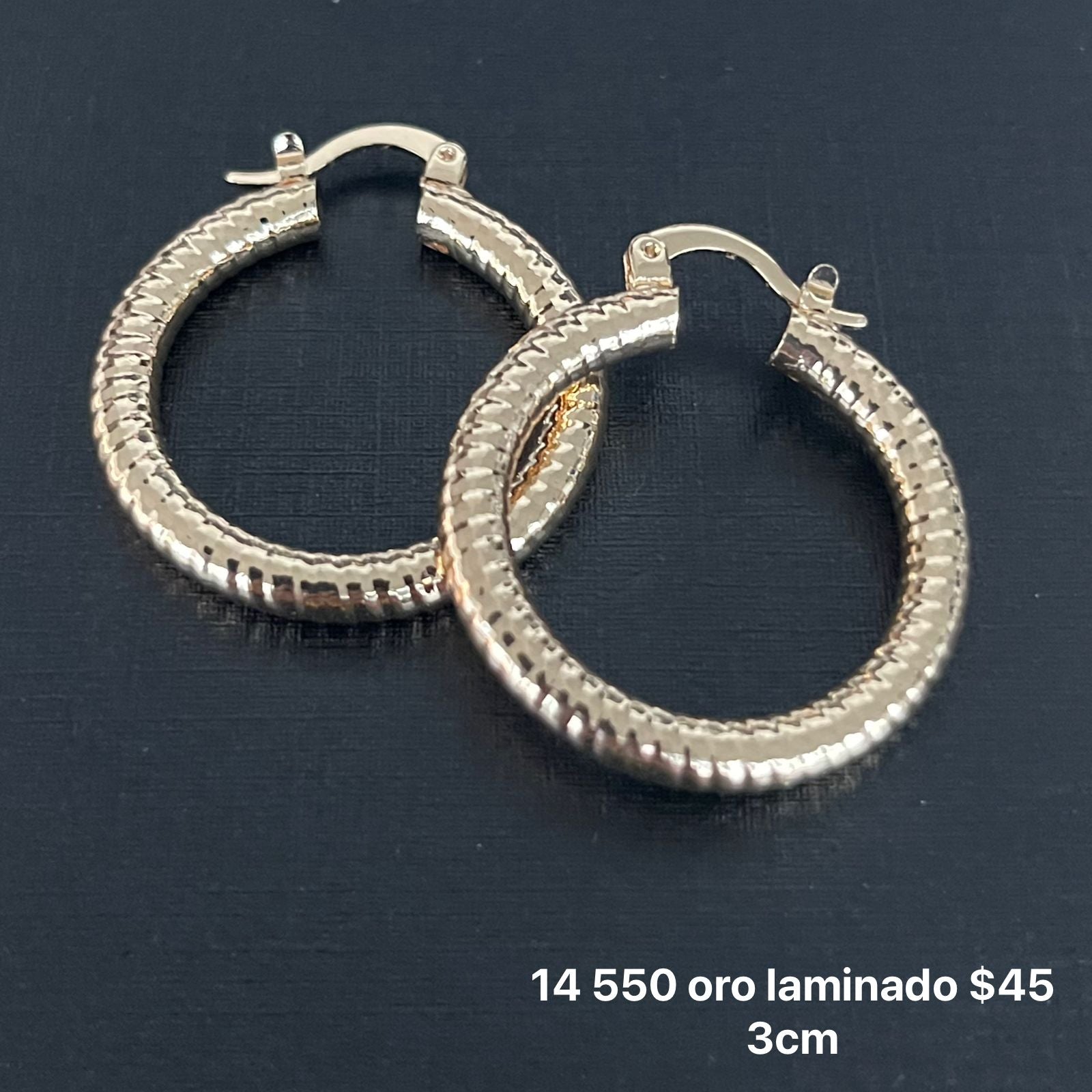 Arracadas oro laminado