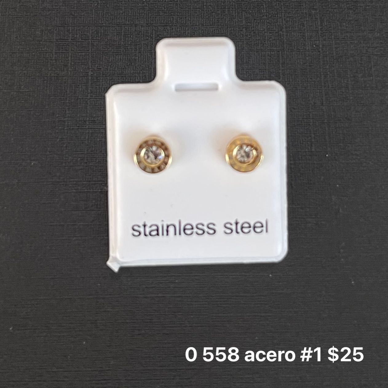 Aretes acero inoxidable