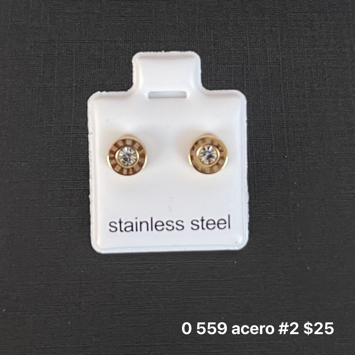 Aretes acero inoxidable