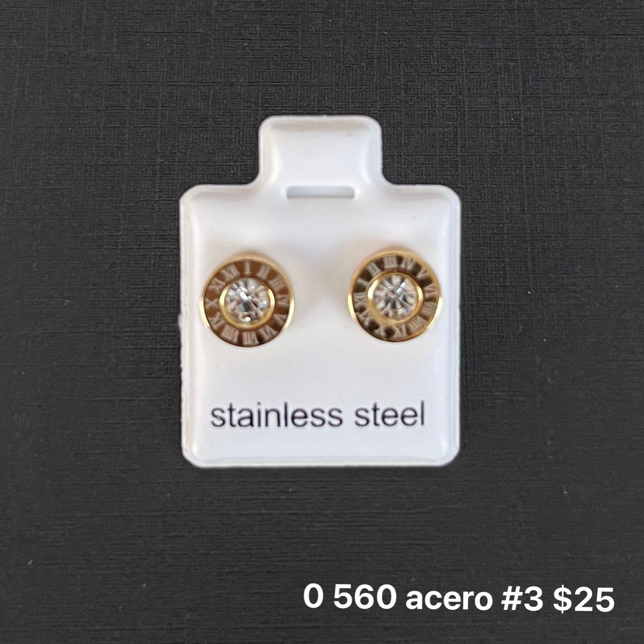 Aretes acero inoxidable