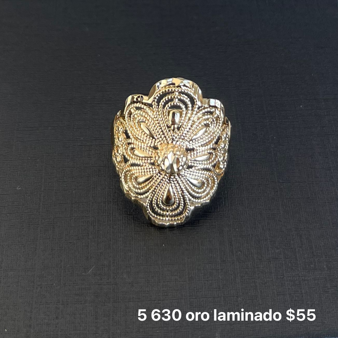 Anillo oro laminado