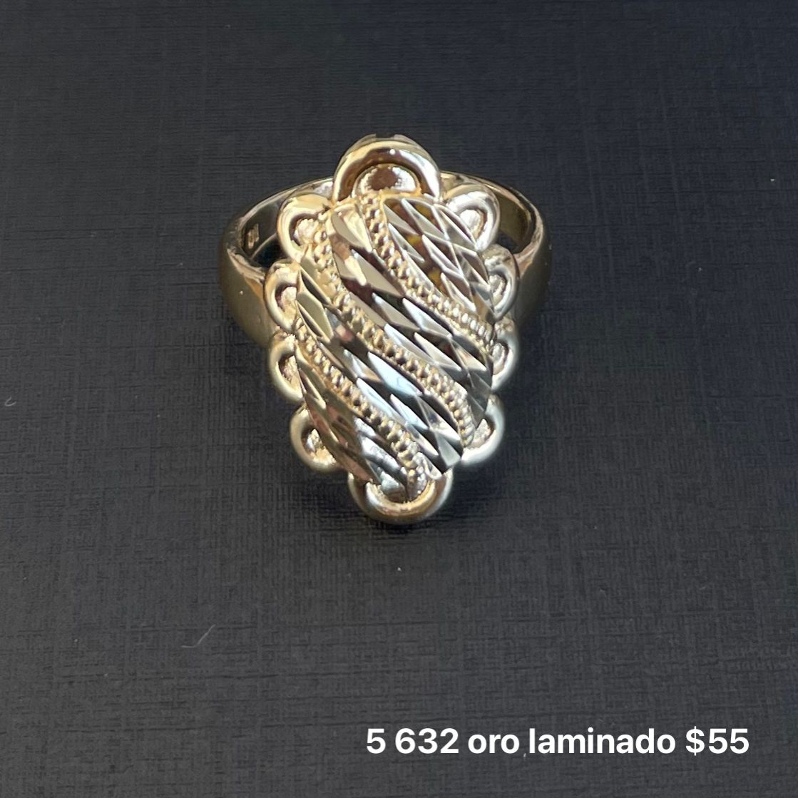 Anillo oro laminado