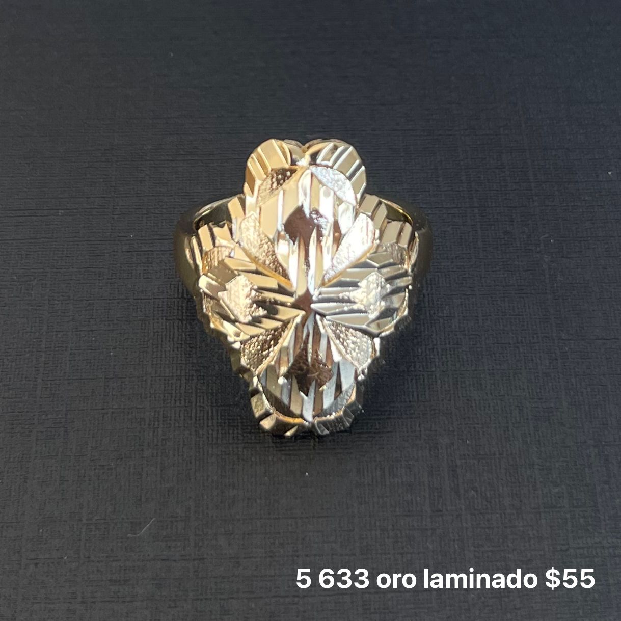 Anillo oro laminado