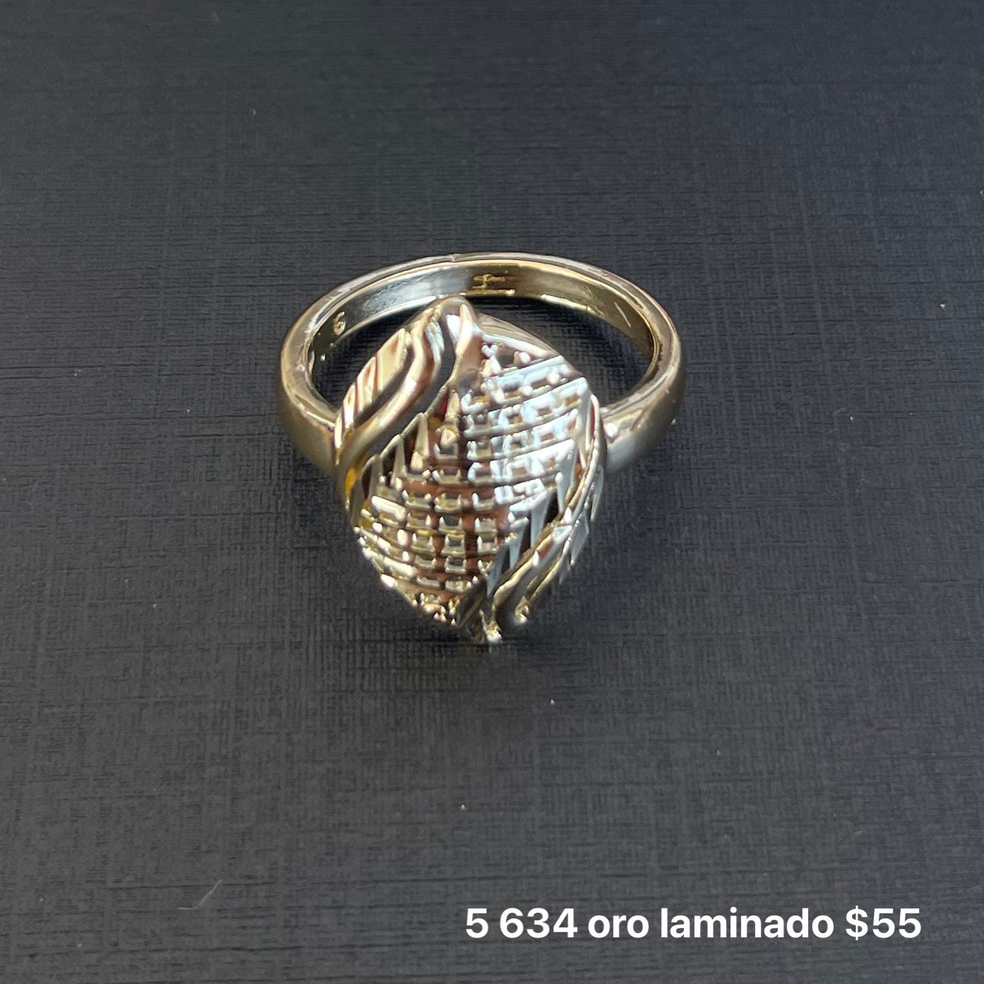Anillo oro laminado