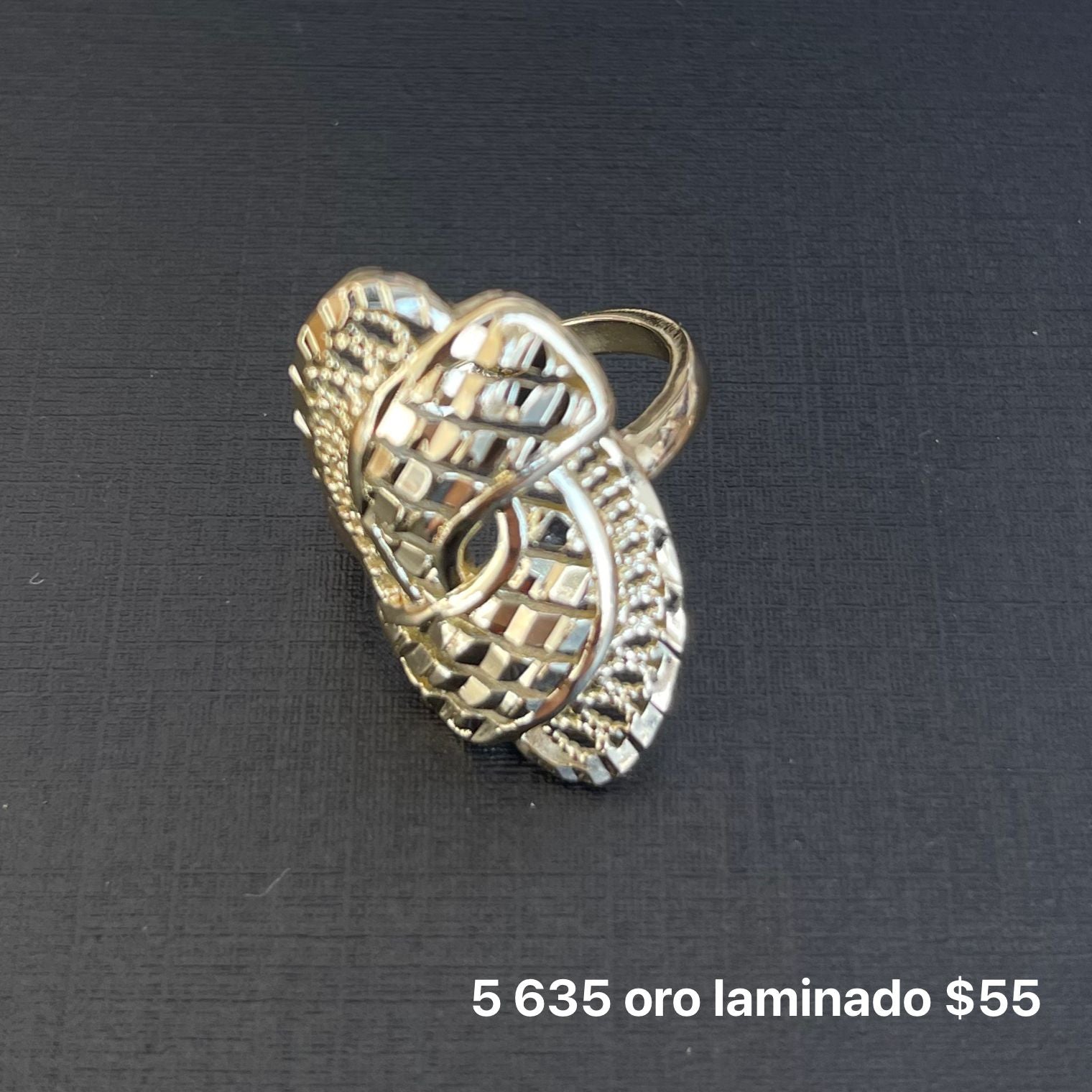 Anillo oro laminado