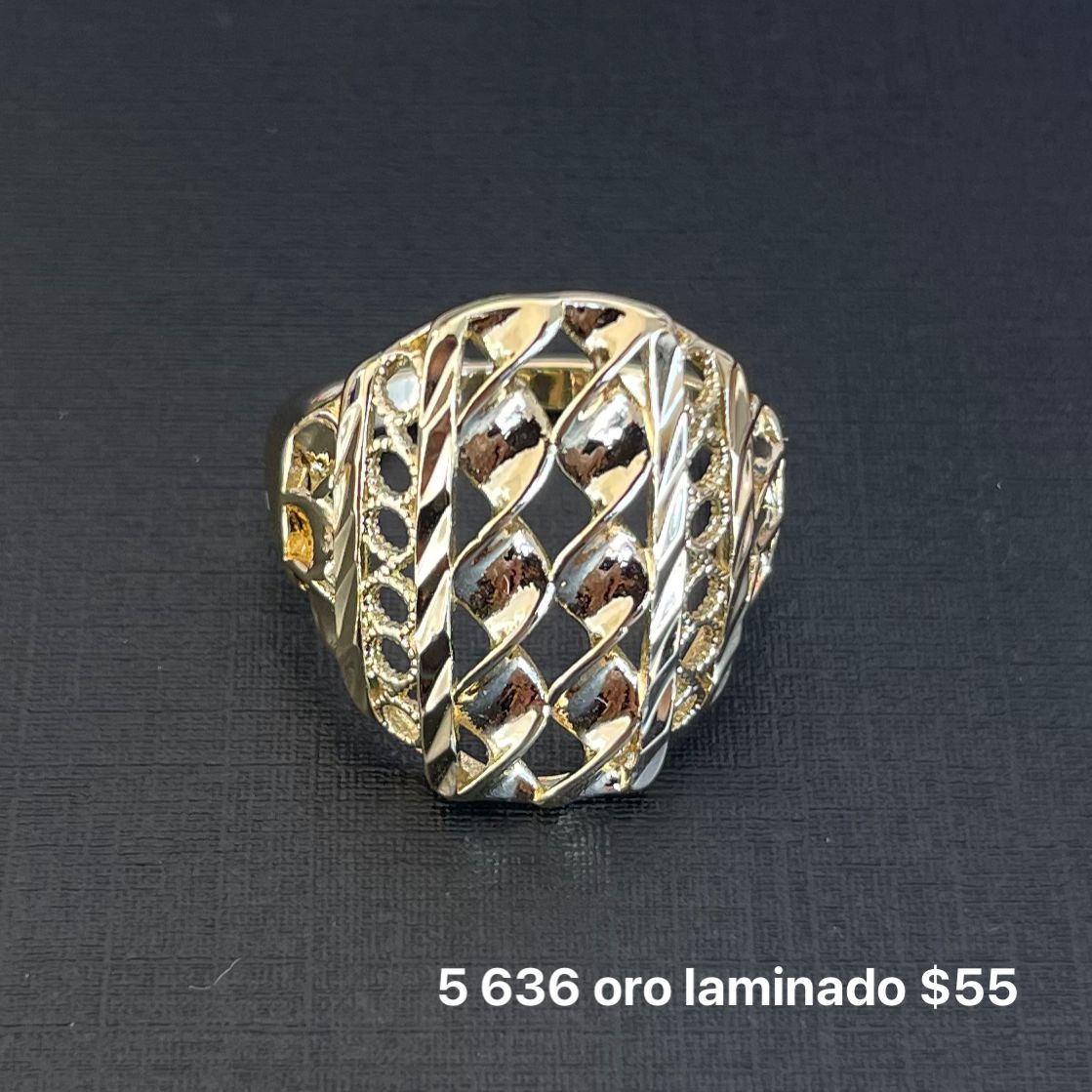 Anillo oro laminado