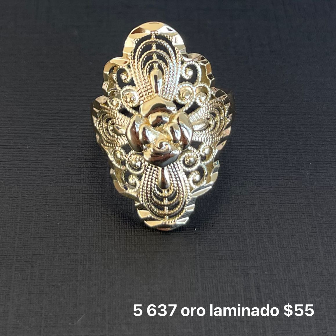 Anillo oro laminado