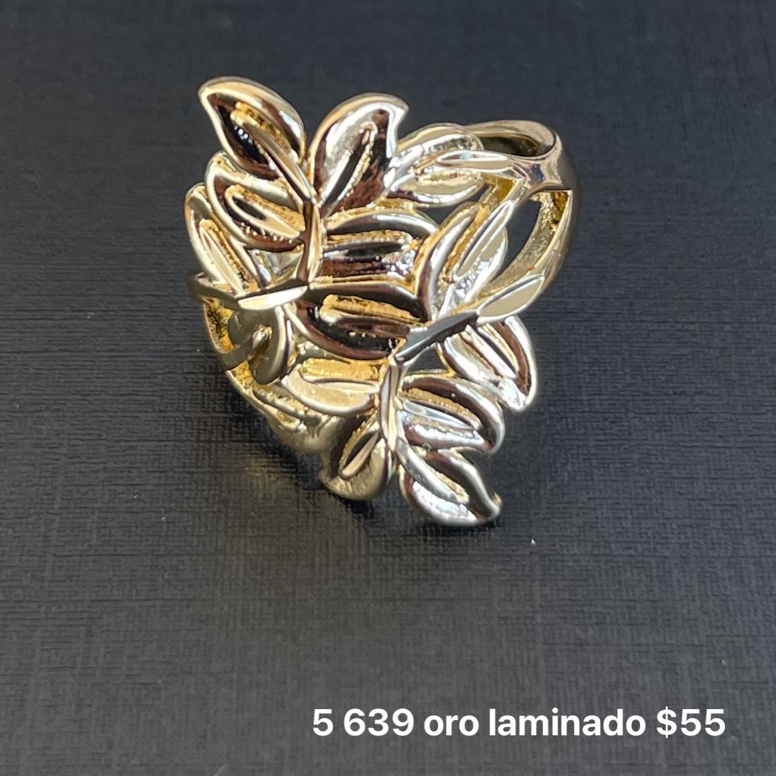 Anillo oro laminado