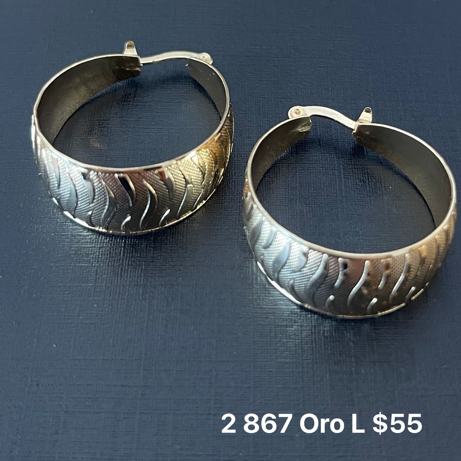 Arracadas oro laminado