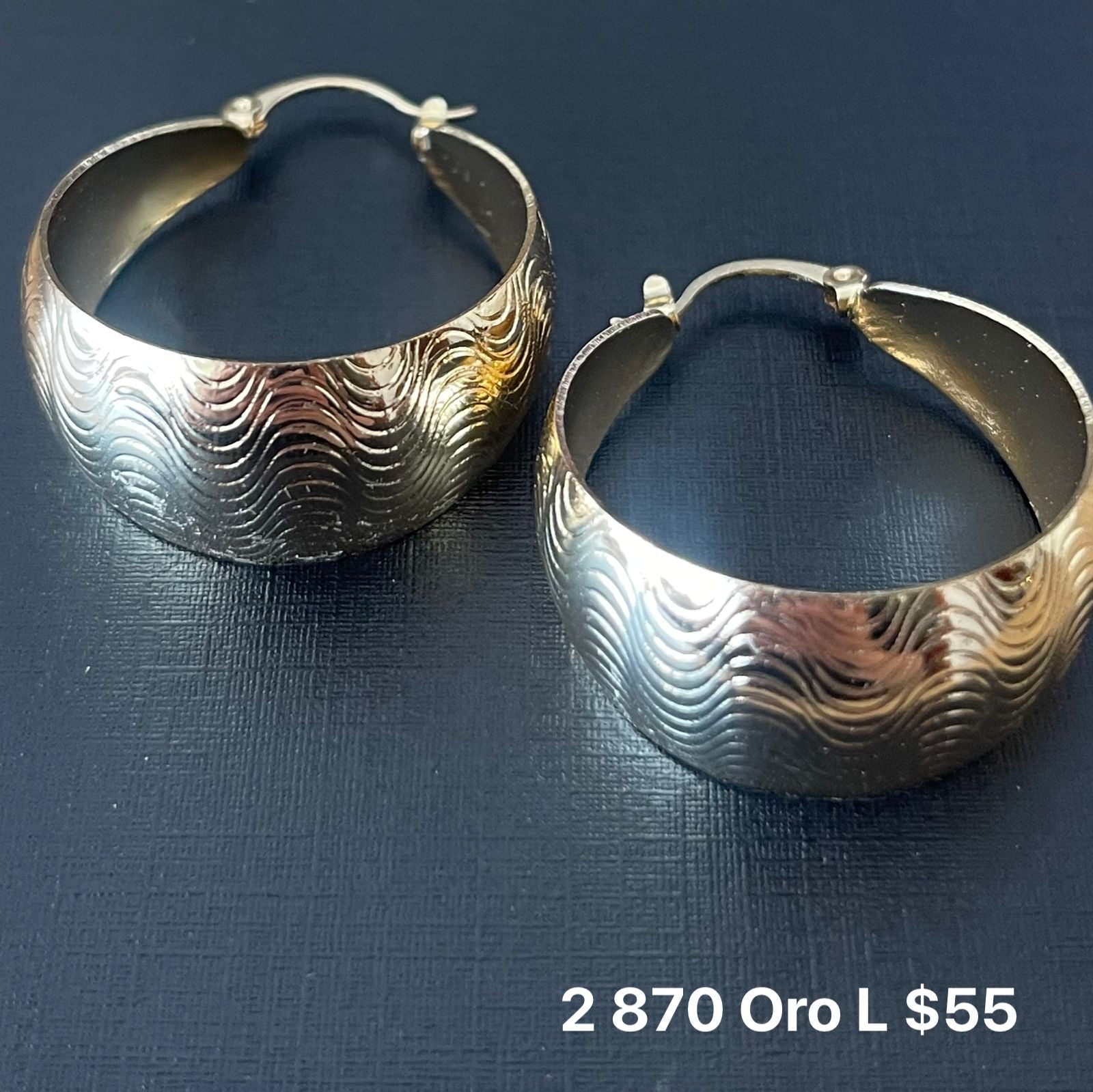 Arracadas oro laminado