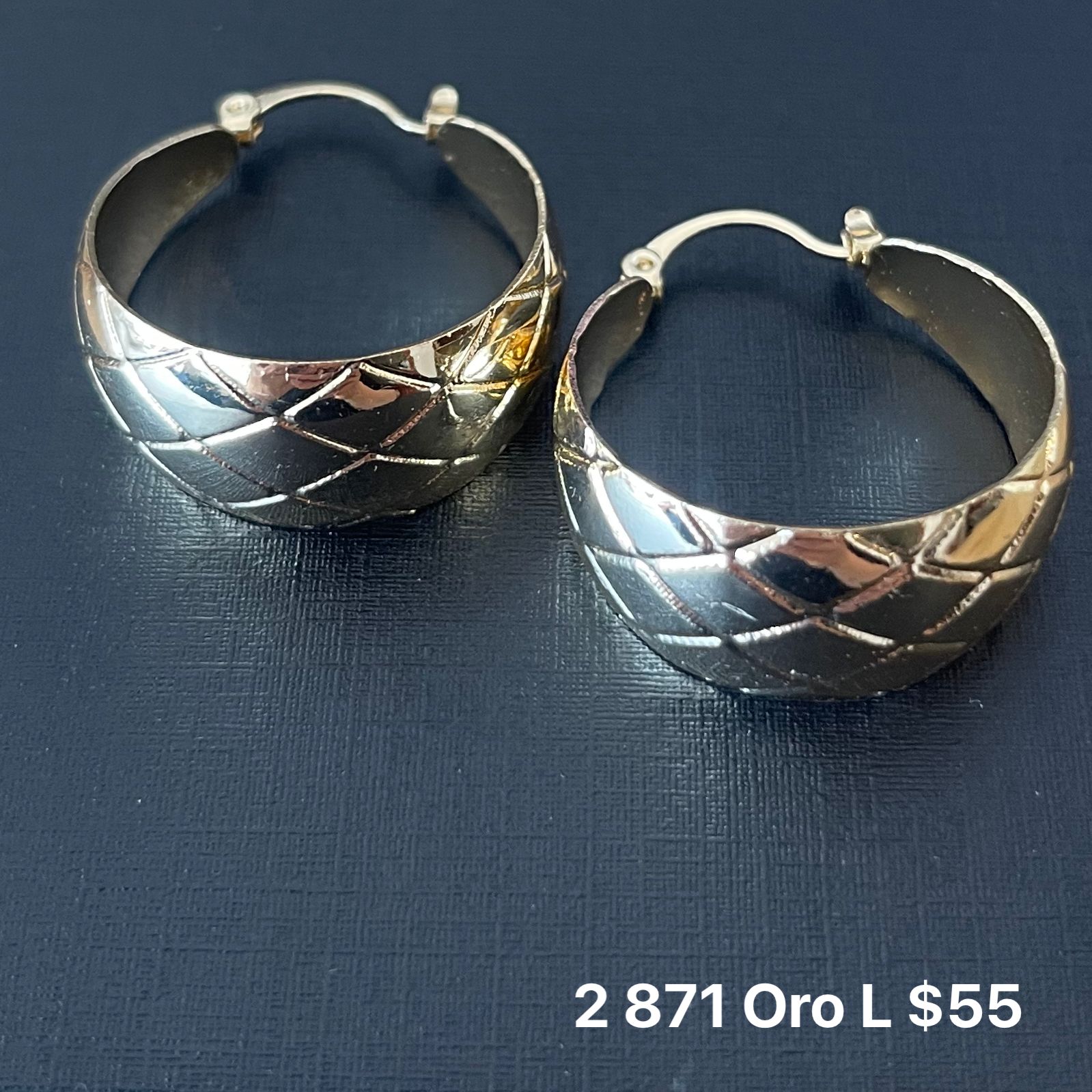 Arracadas oro laminado