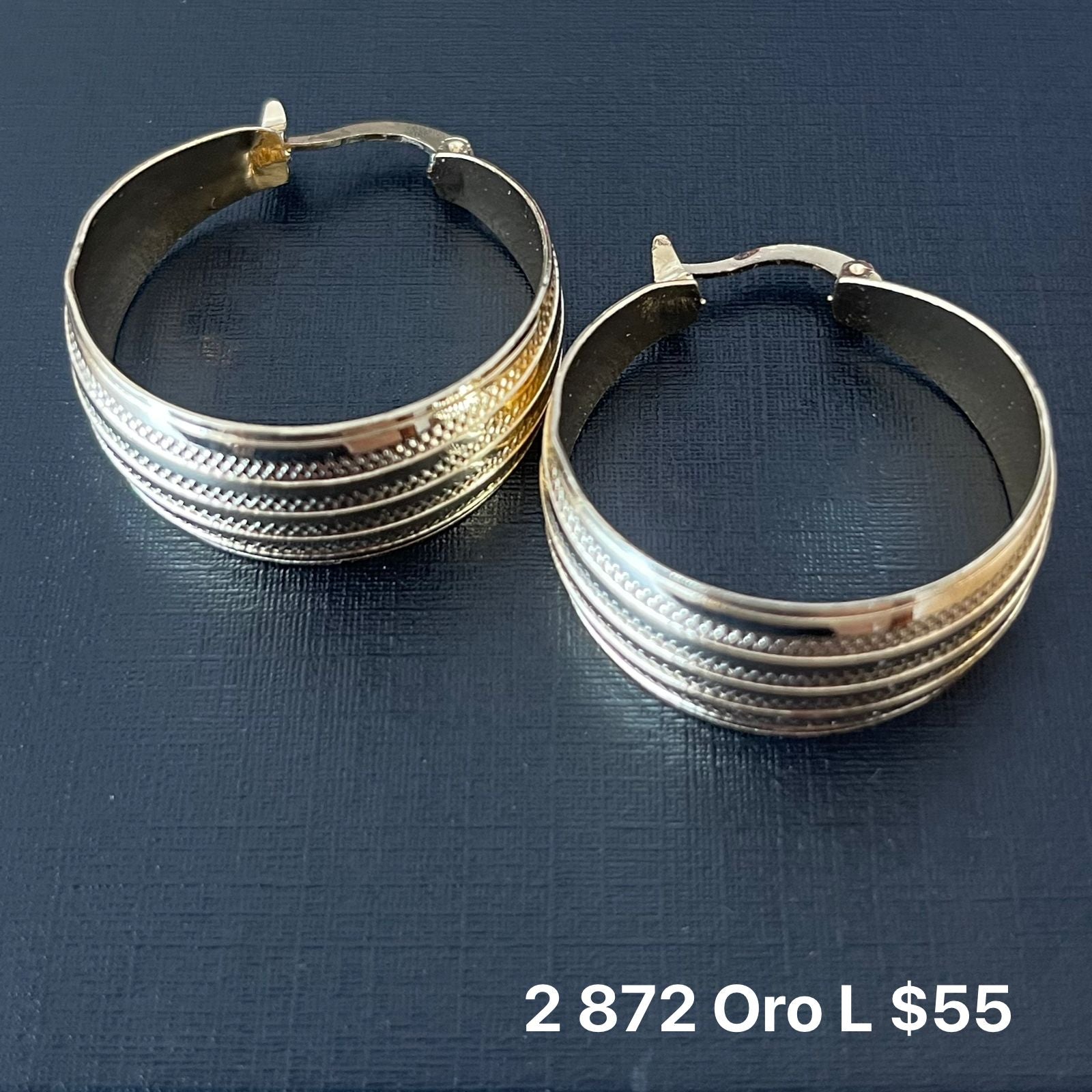 Arracadas oro laminado